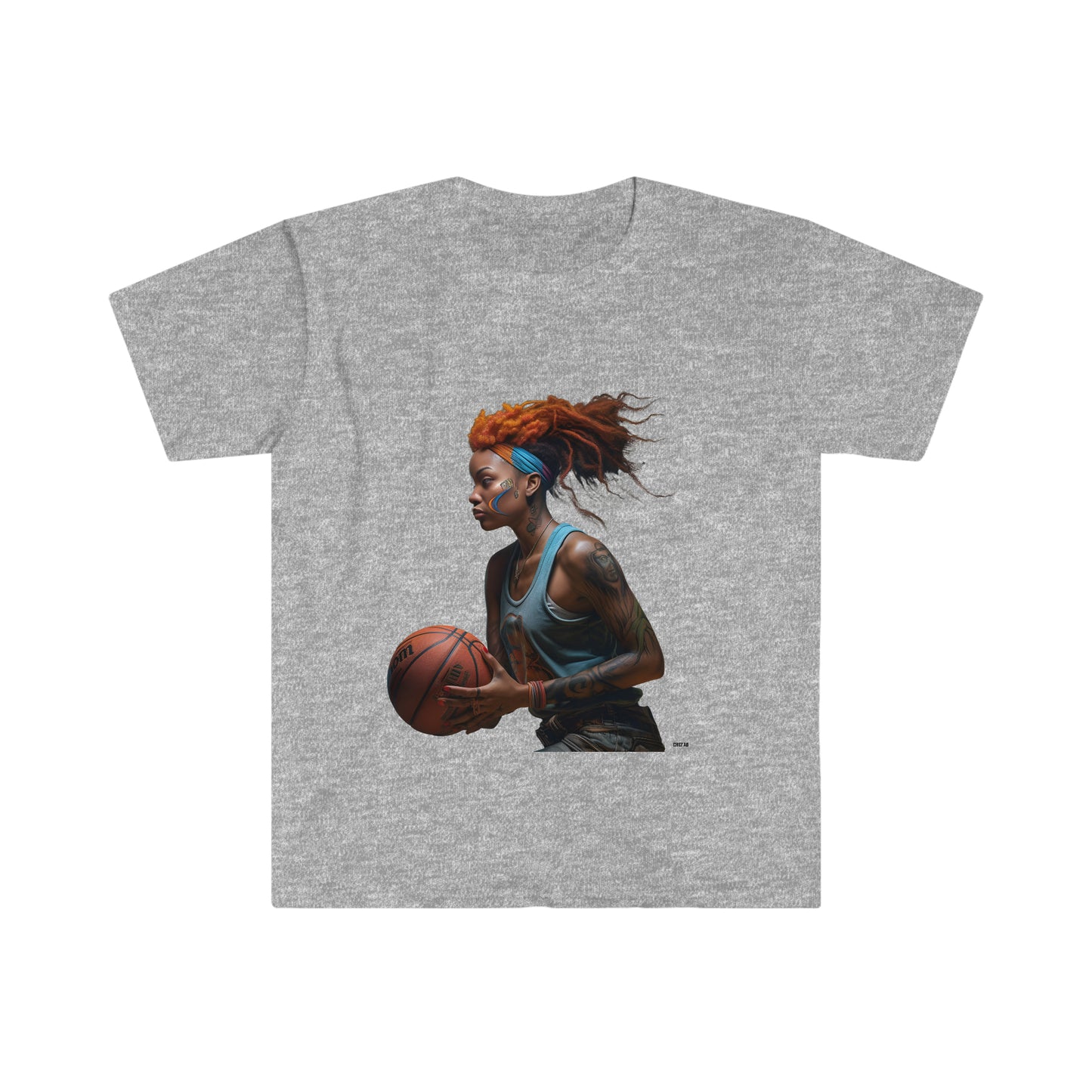 Basketball Flair, Unisex Softstyle T-Shirt