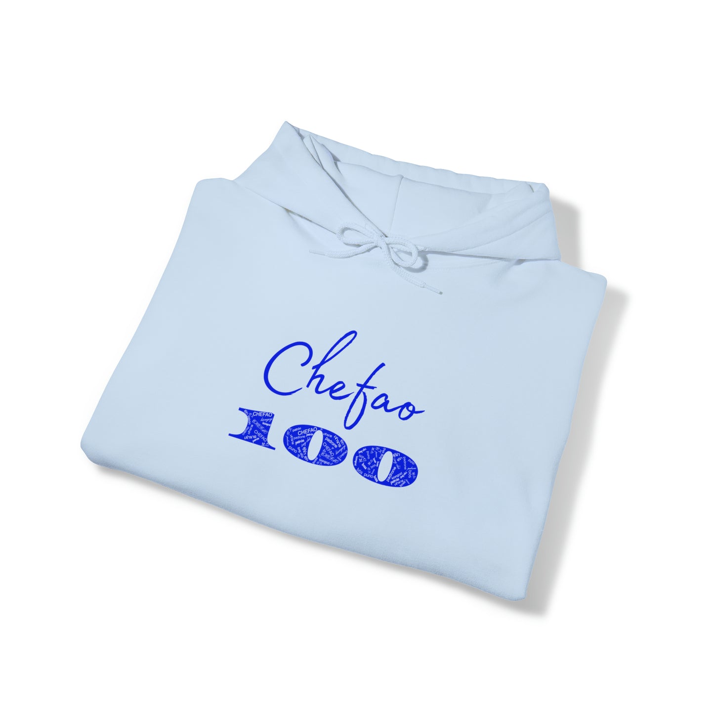 Chefao 100 I Blue, Unisex Heavy Blend™ Hooded Sweatshirt