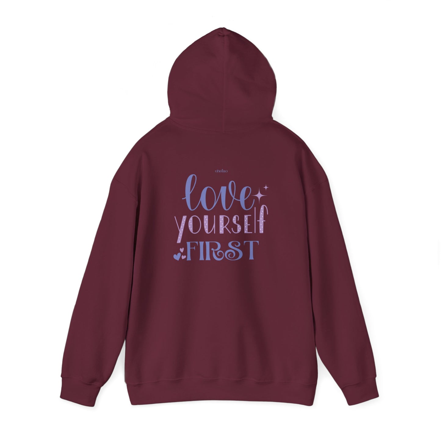 Love Yourself First I, Unisex Heavy Blend Hooded Sweatshirt