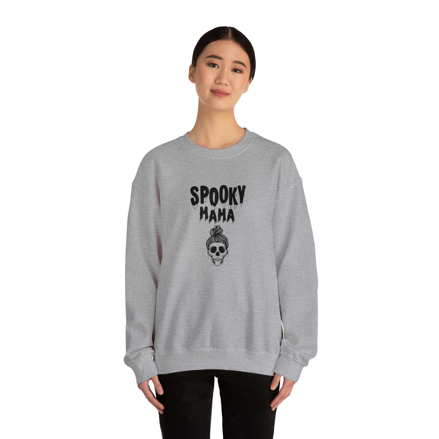 Spooky Mama, Unisex Heavy Blend Crewneck Sweatshirt