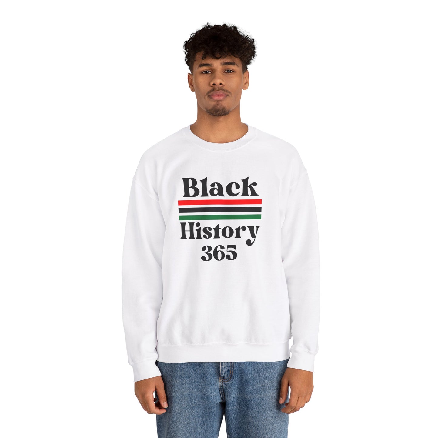 Chefao Black History 365, Unisex Heavy Blend™ Crewneck Sweatshirt