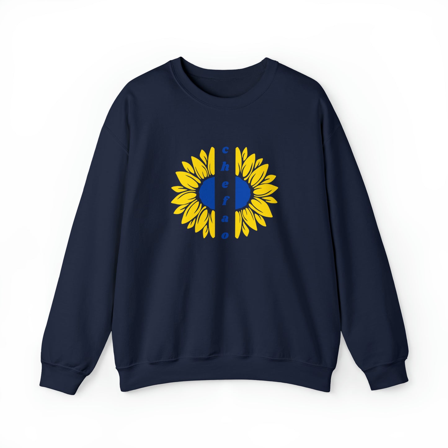 Chefao Sunflower II, Unisex Heavy Blend Crewneck Sweatshirt