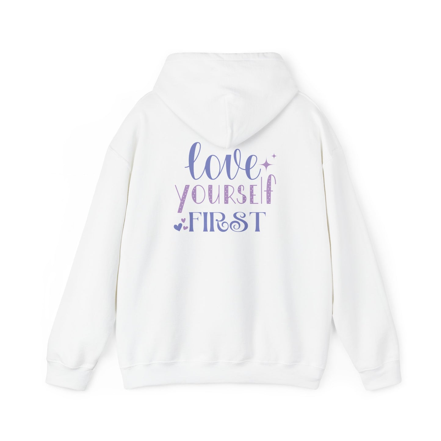 Love Yourself First I, Unisex Heavy Blend Hooded Sweatshirt
