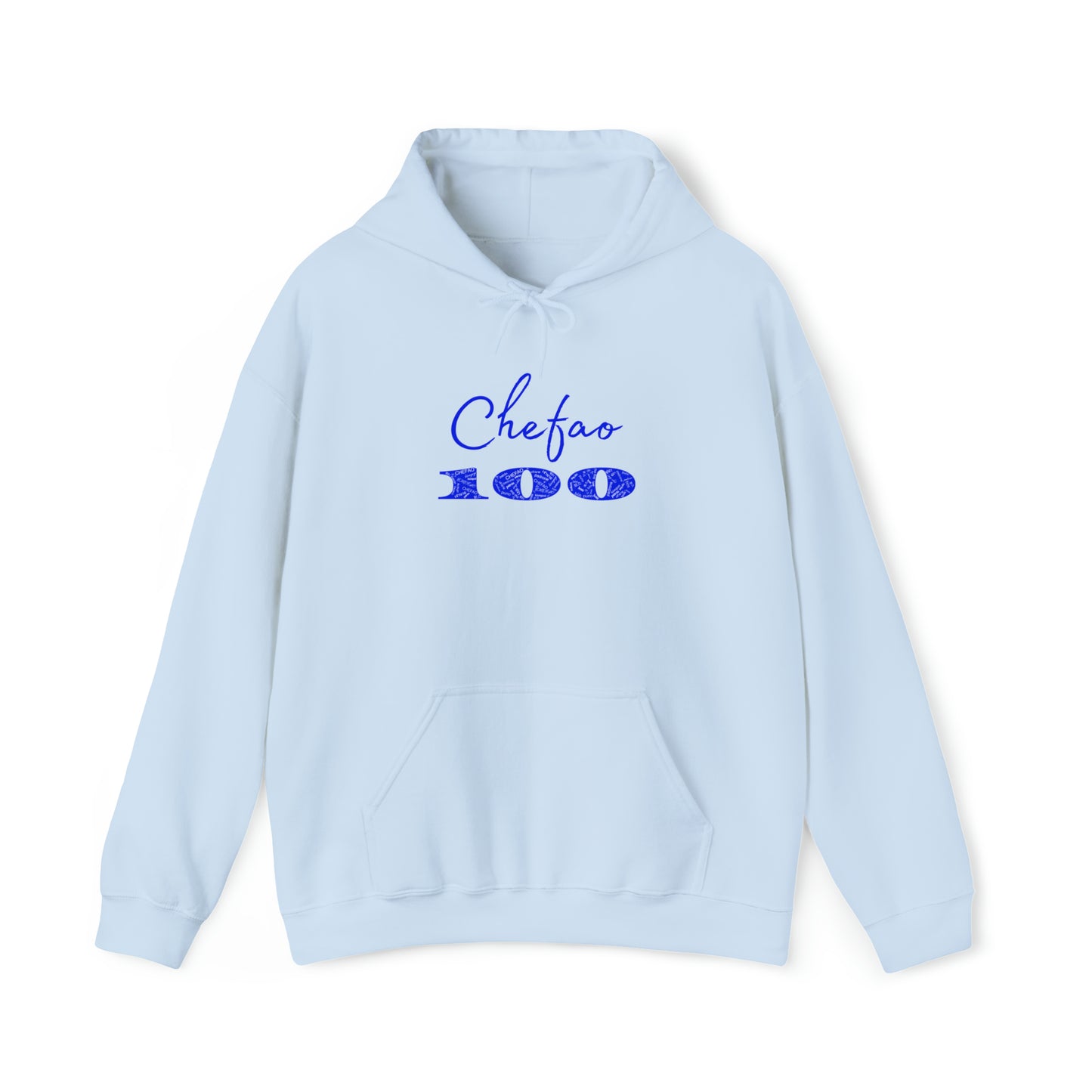 Chefao 100 I Blue, Unisex Heavy Blend™ Hooded Sweatshirt