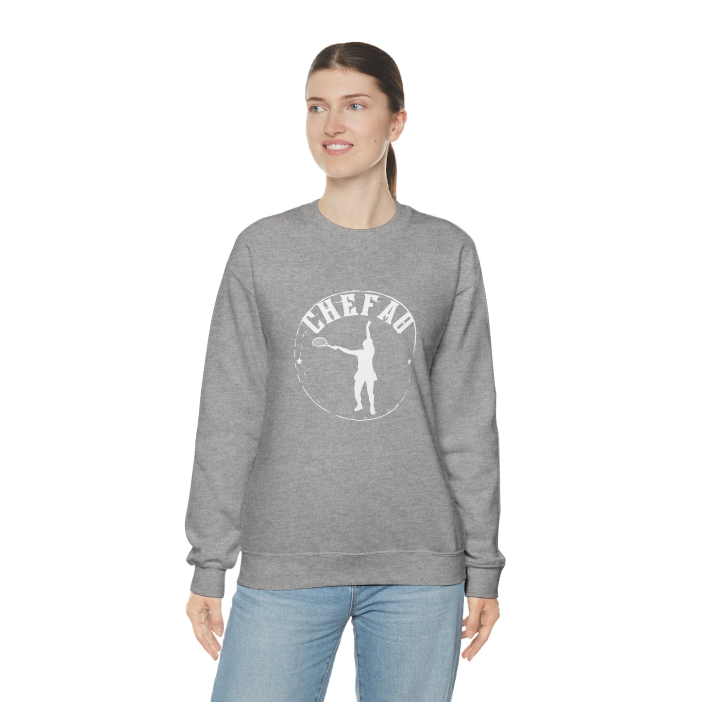 Chefao Tennis I, Unisex Heavy Blend Crewneck Sweatshirt