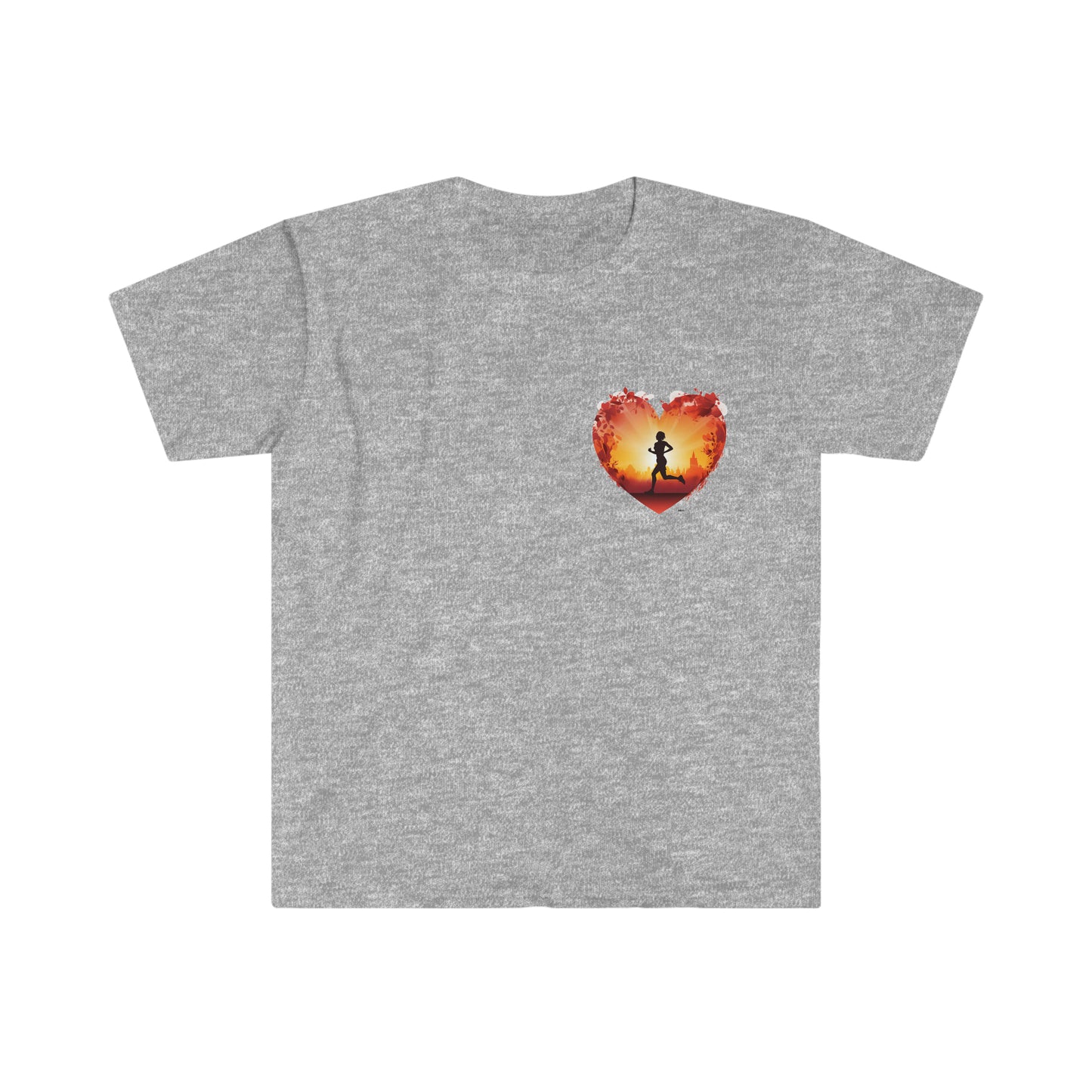 Runner at Heart, Unisex Softstyle T-Shirt