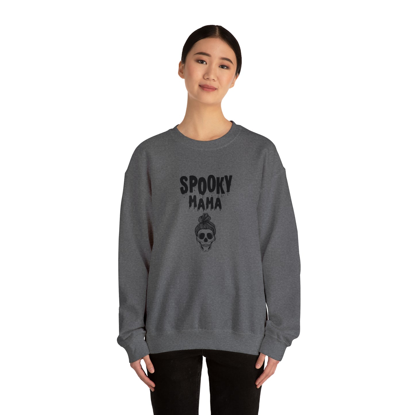 Spooky Mama, Unisex Heavy Blend Crewneck Sweatshirt