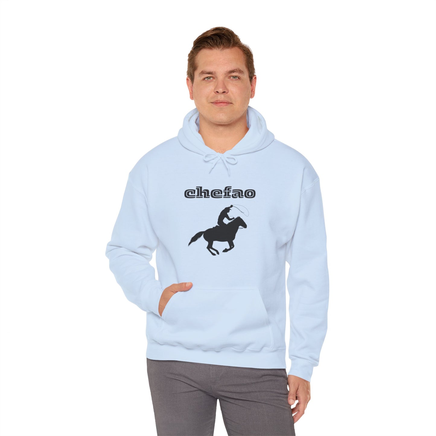 Chefao Cowboy III, Unisex Heavy Blend Hooded Sweatshirt