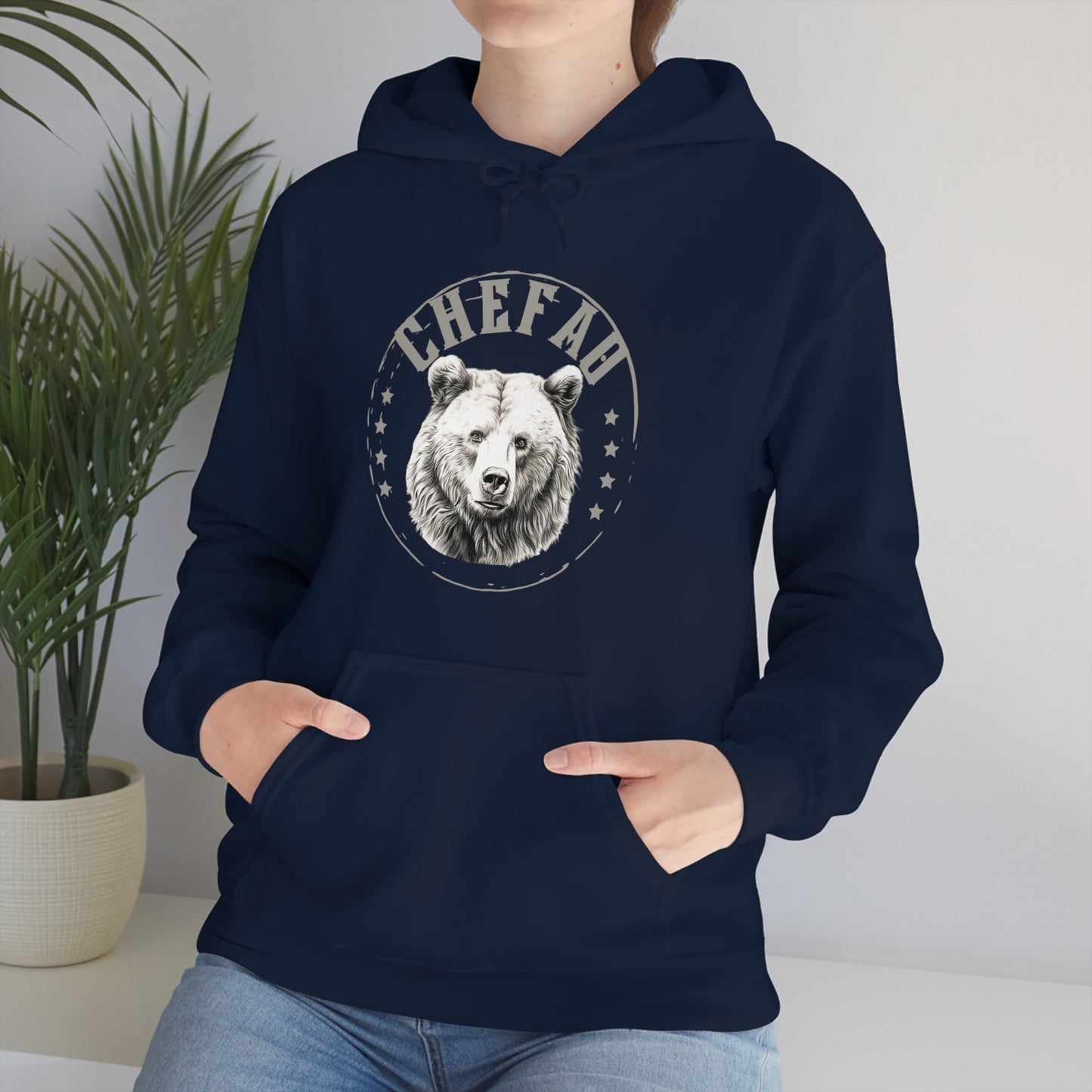 Chefao Bear I, Unisex Heavy Blend Hooded Sweatshirt
