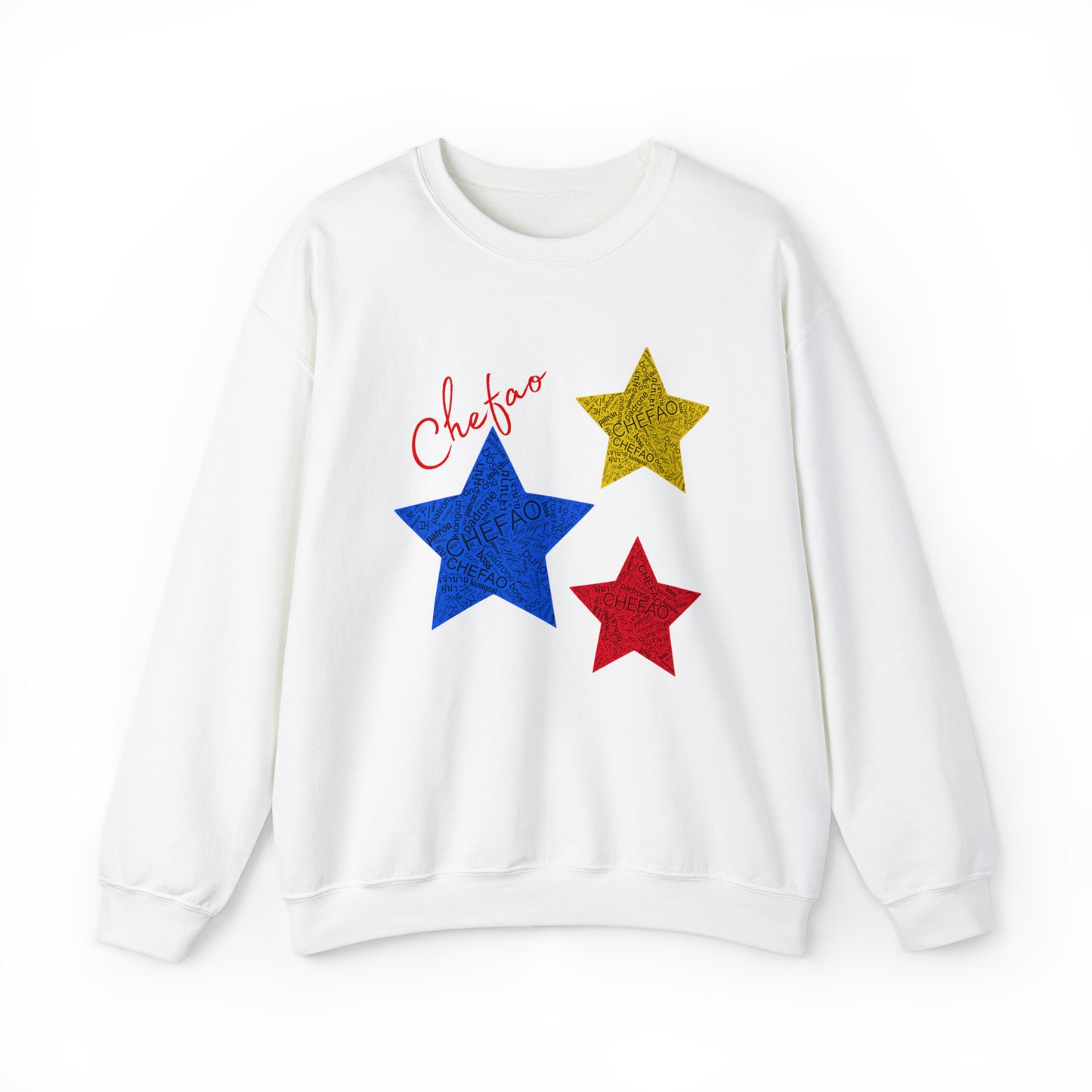 Chefao Stars I, Unisex Heavy Blend Crewneck Sweatshirt
