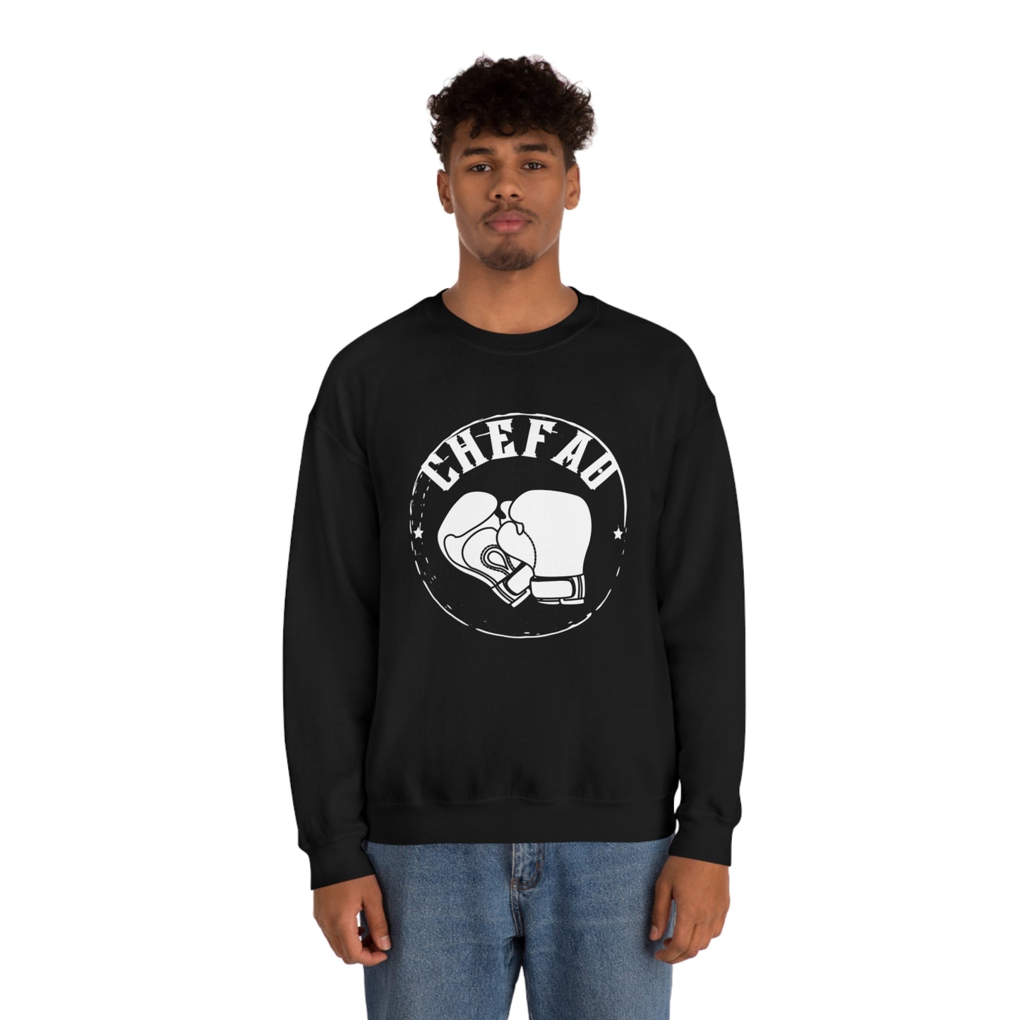 Chefao Boxing I, Unisex Heavy Blend Crewneck Sweatshirt