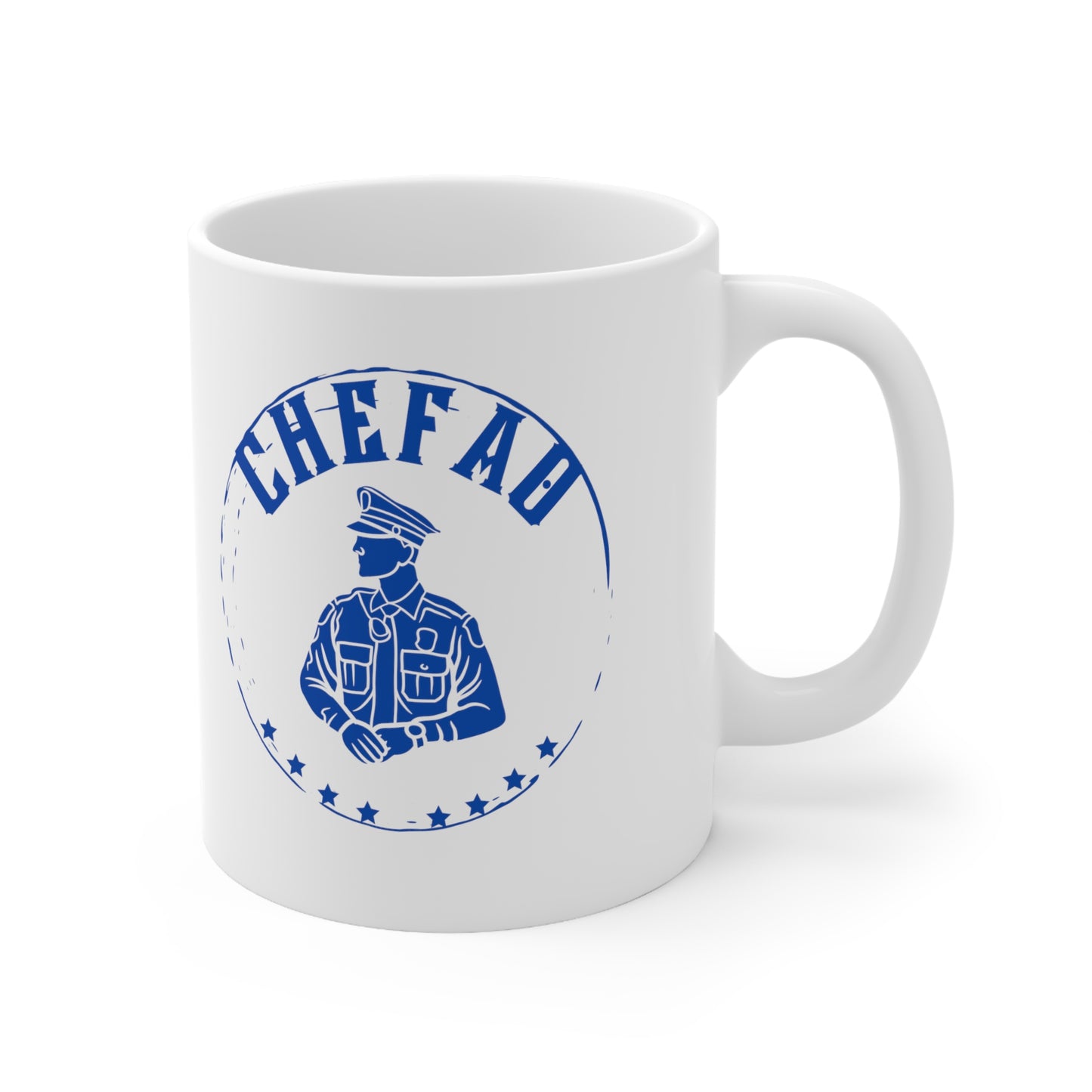 Chefao Police IV, White Coffee Mug, 11oz