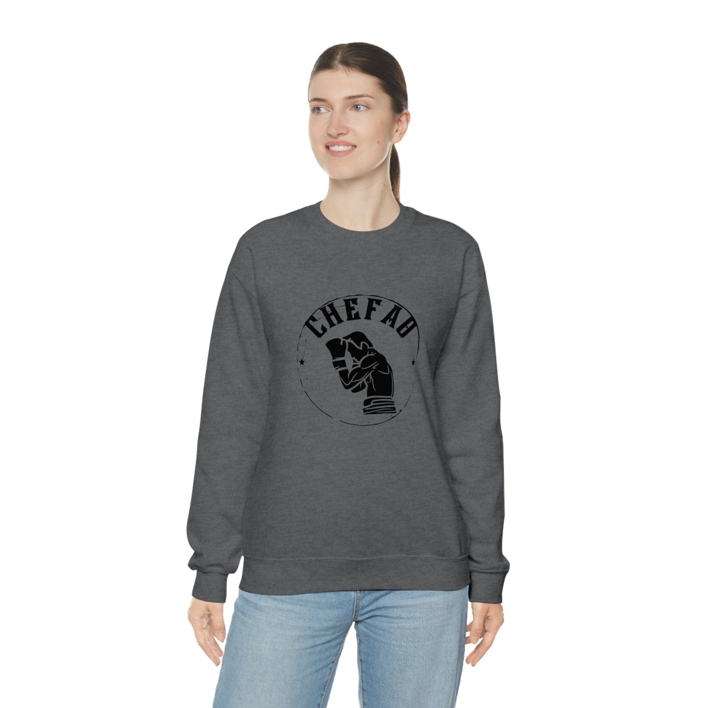 Chefao Boxer I, Unisex Heavy Blend Crewneck Sweatshirt