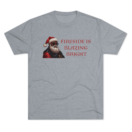 Fireside Is Blazing Bright, Unisex Tri-Blend Crew Tee