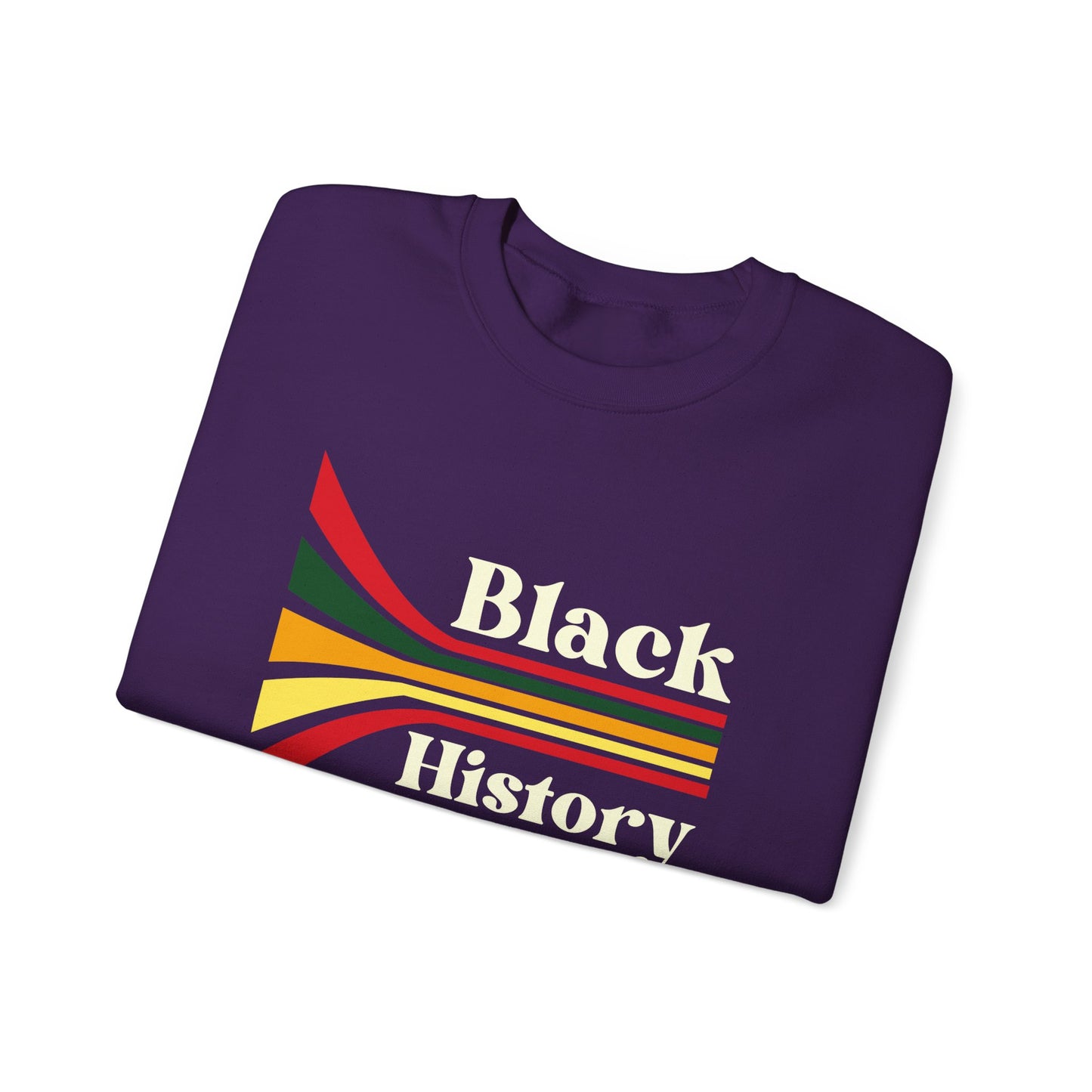 Chefao Retro Black History Month Emblem III, Unisex Heavy Blend™ Crewneck Sweatshirt