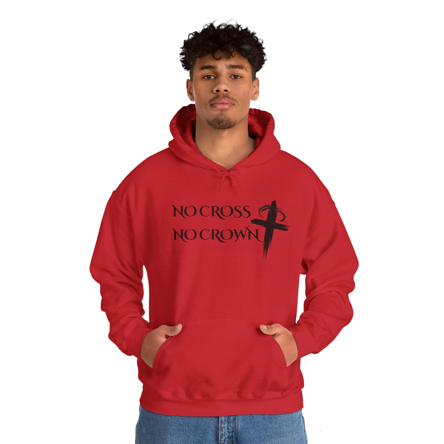 No Cross No Crown, Unisex Heavy Blend™ Hooded Sweatshirt