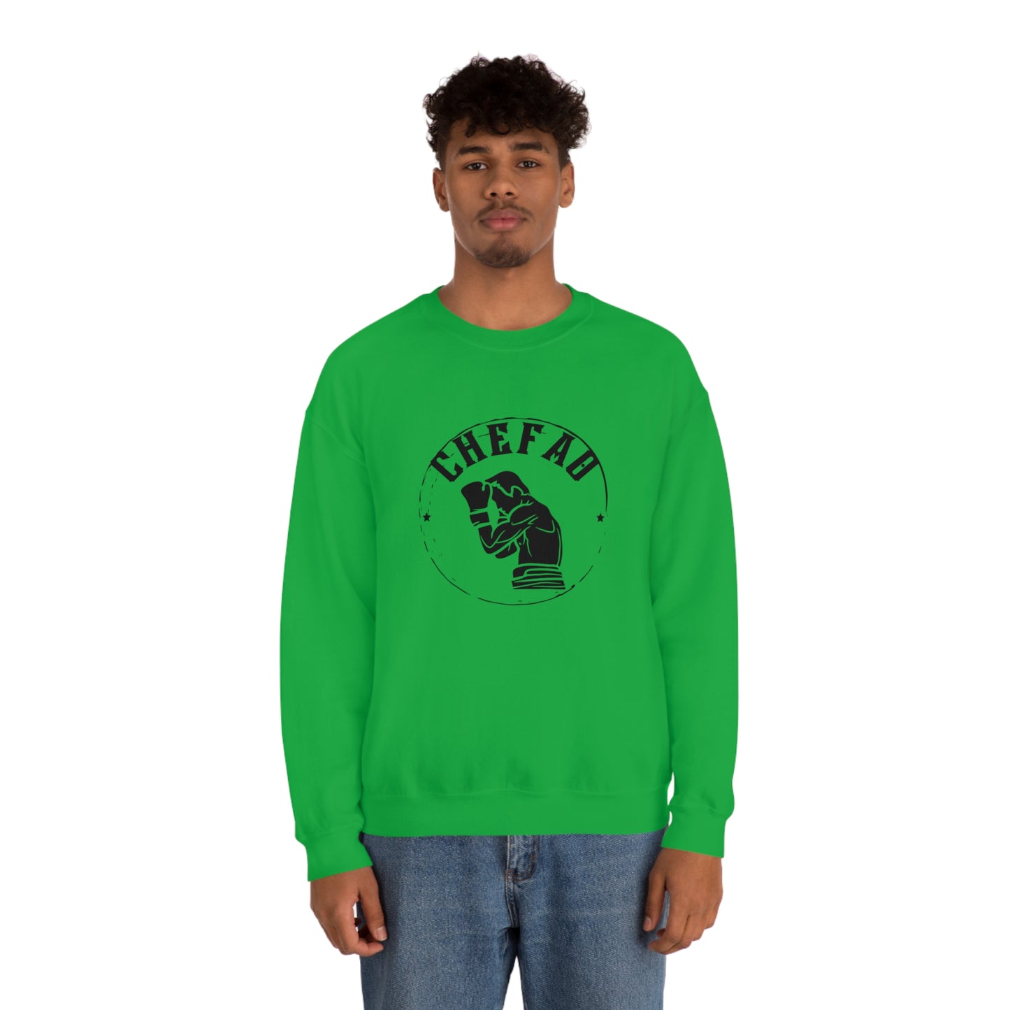 Chefao Boxer I, Unisex Heavy Blend Crewneck Sweatshirt
