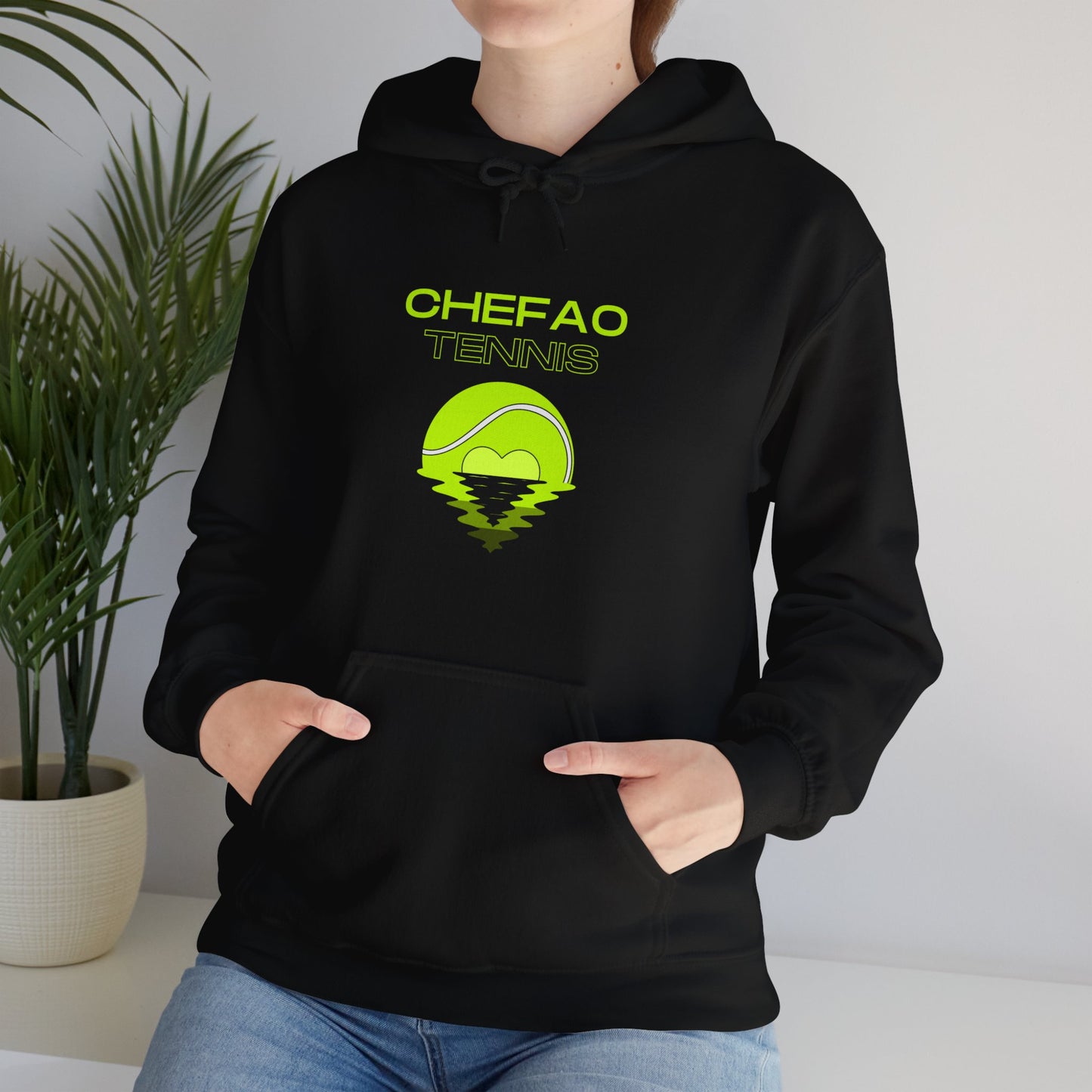Chefao Tennis X, Unisex Heavy Blend Hooded Sweatshirt