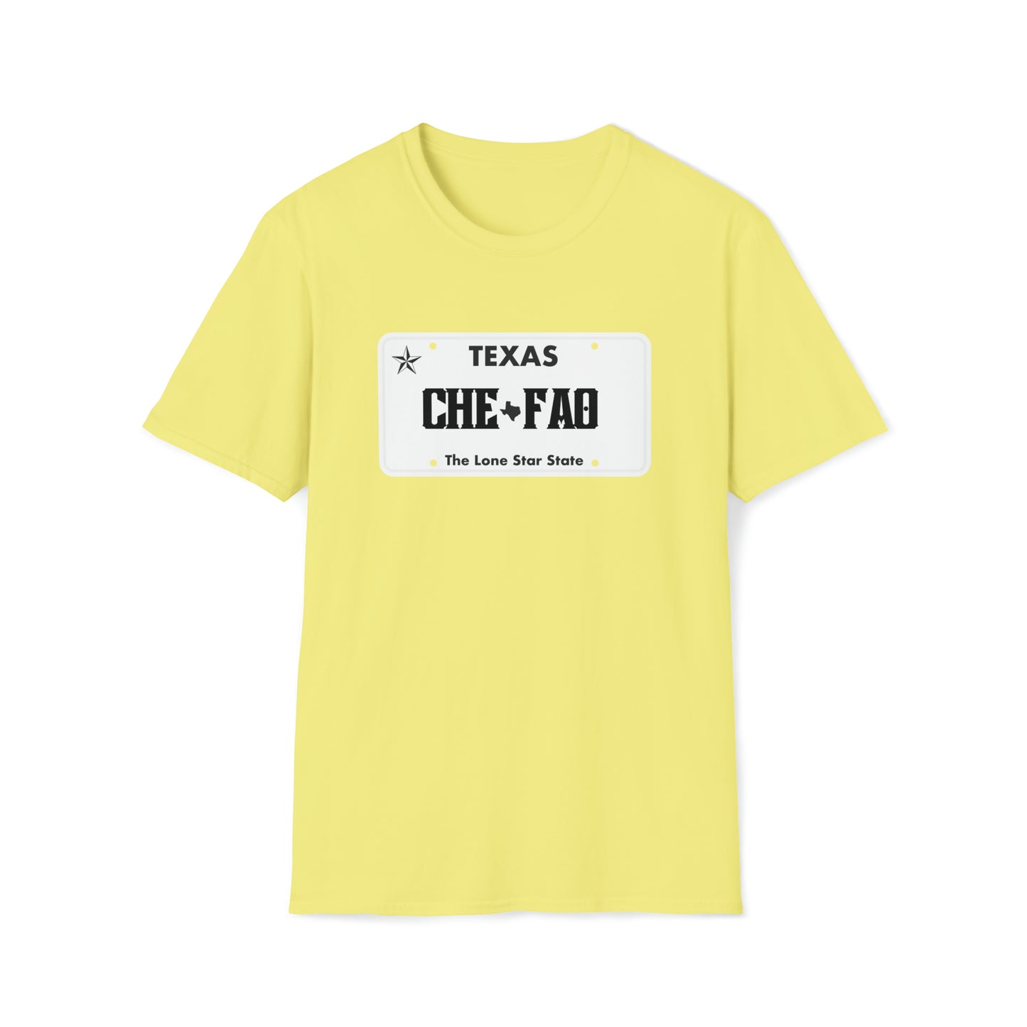 Chefao Texas License Plate I, Unisex Softstyle T-Shirt