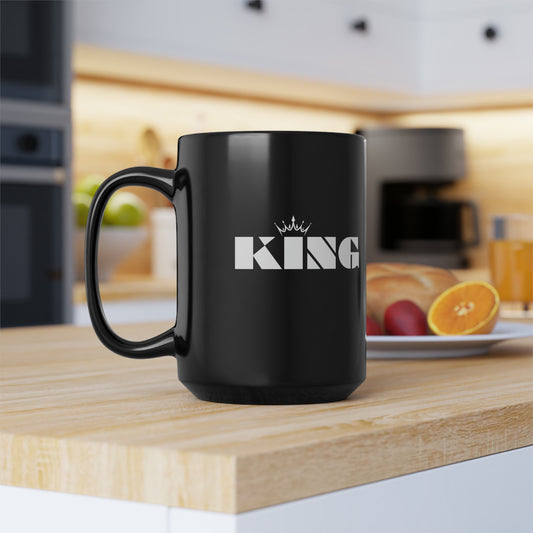 Chefao King I, Black Mug, 15oz