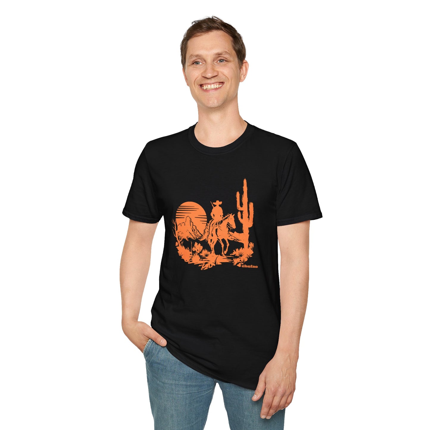 Chefao Cowboy IX, Unisex Softstyle T-Shirt