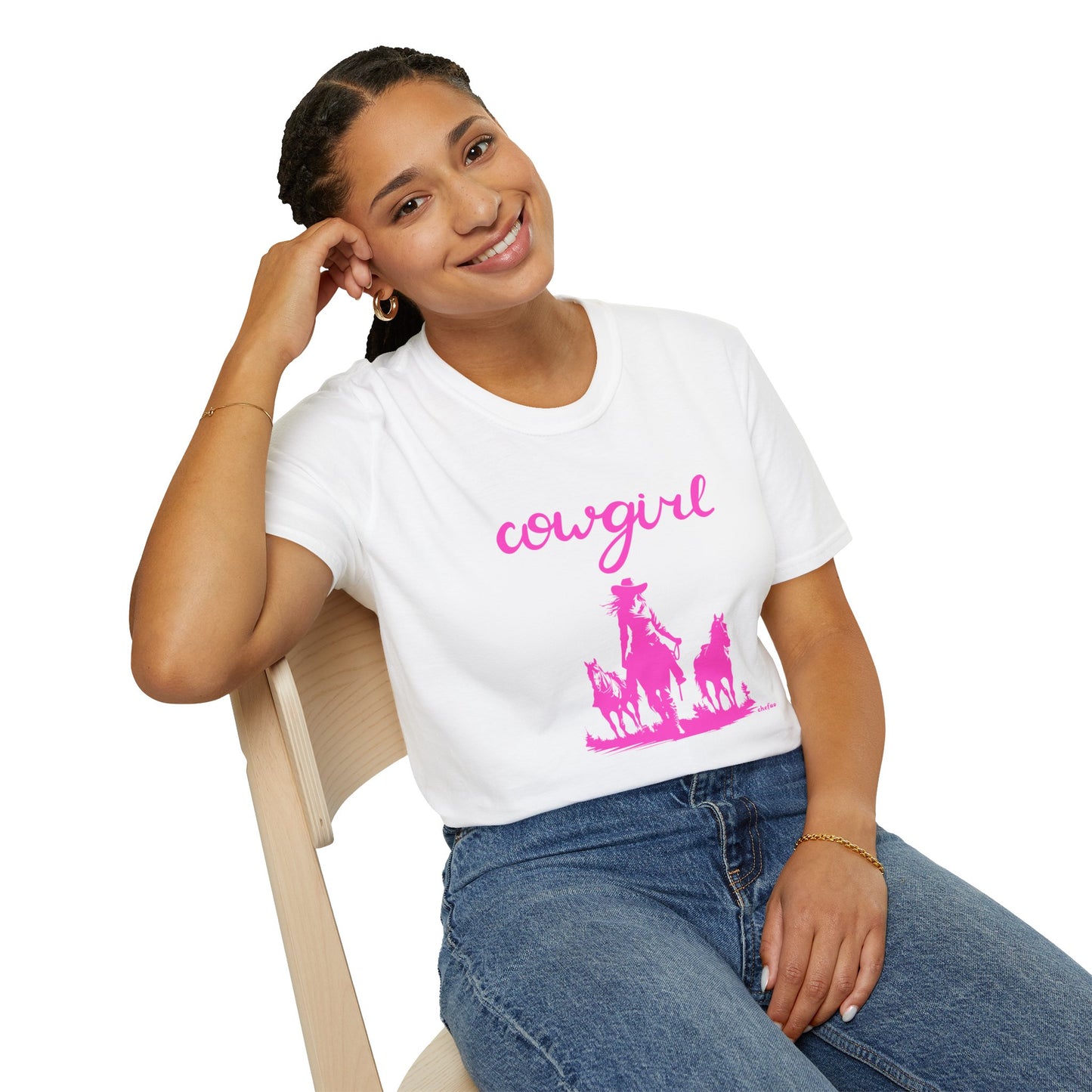 Chefao Cowgirl VI, Unisex Softstyle T-Shirt