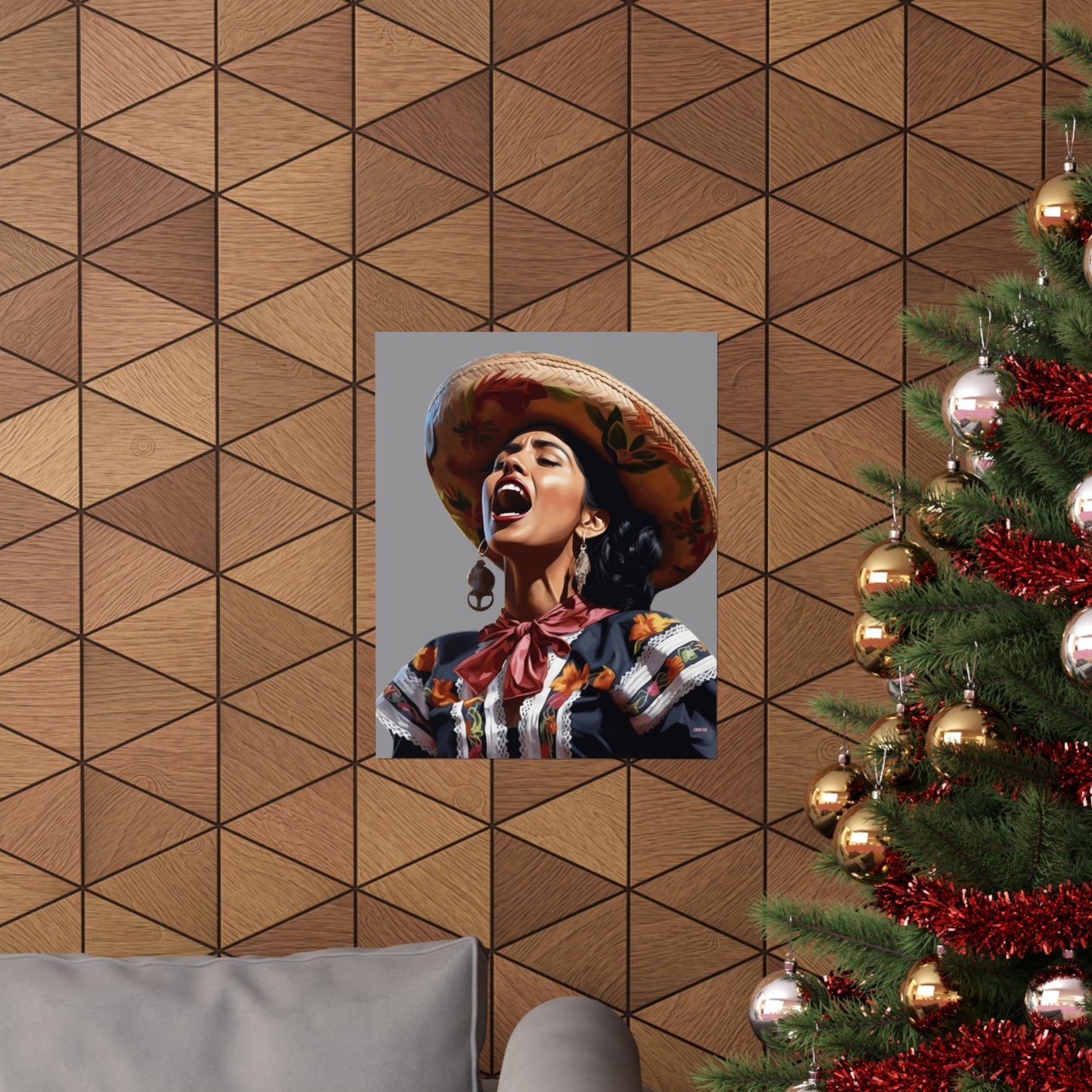 Mariachi Woman, Premium Matte Vertical Posters