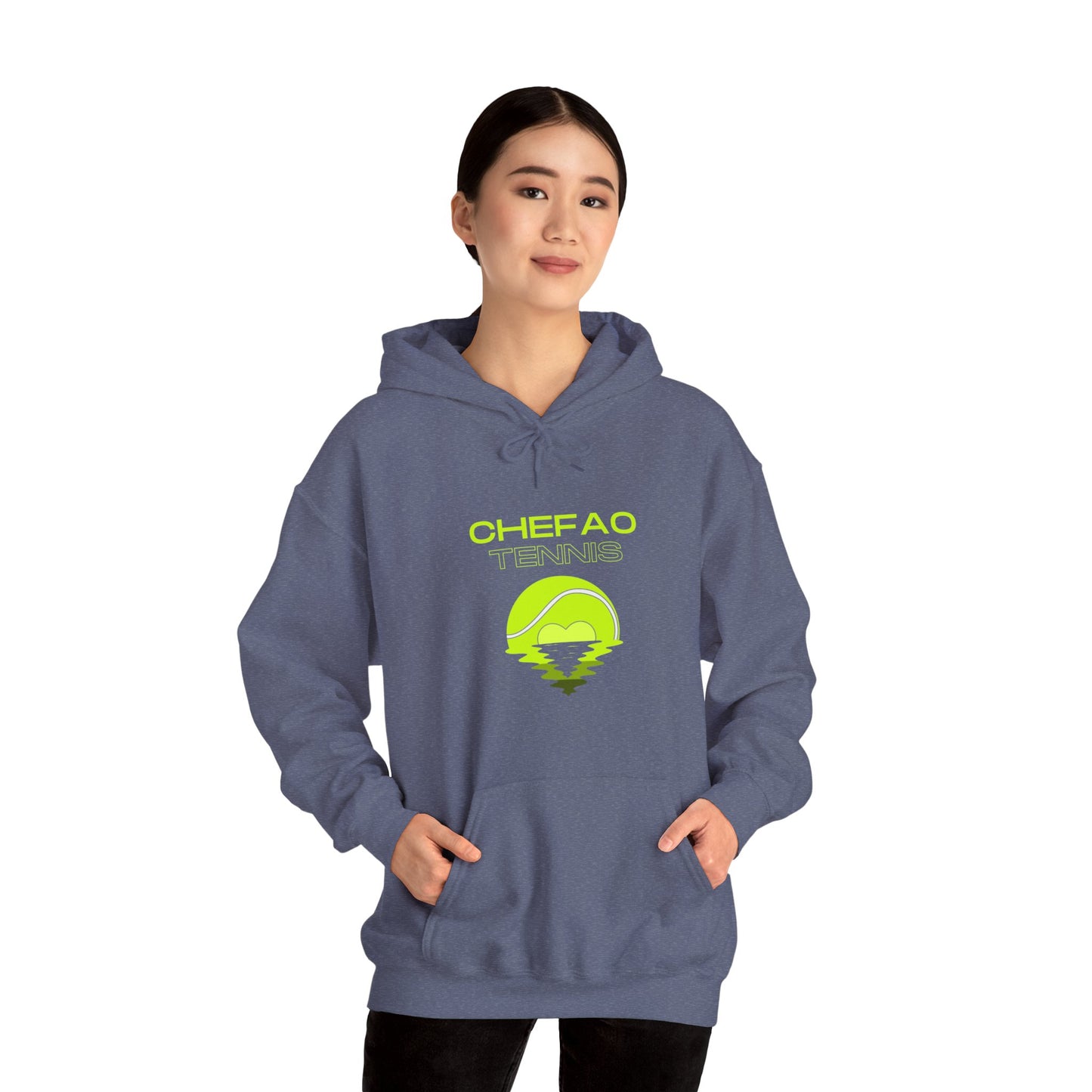Chefao Tennis X, Unisex Heavy Blend Hooded Sweatshirt