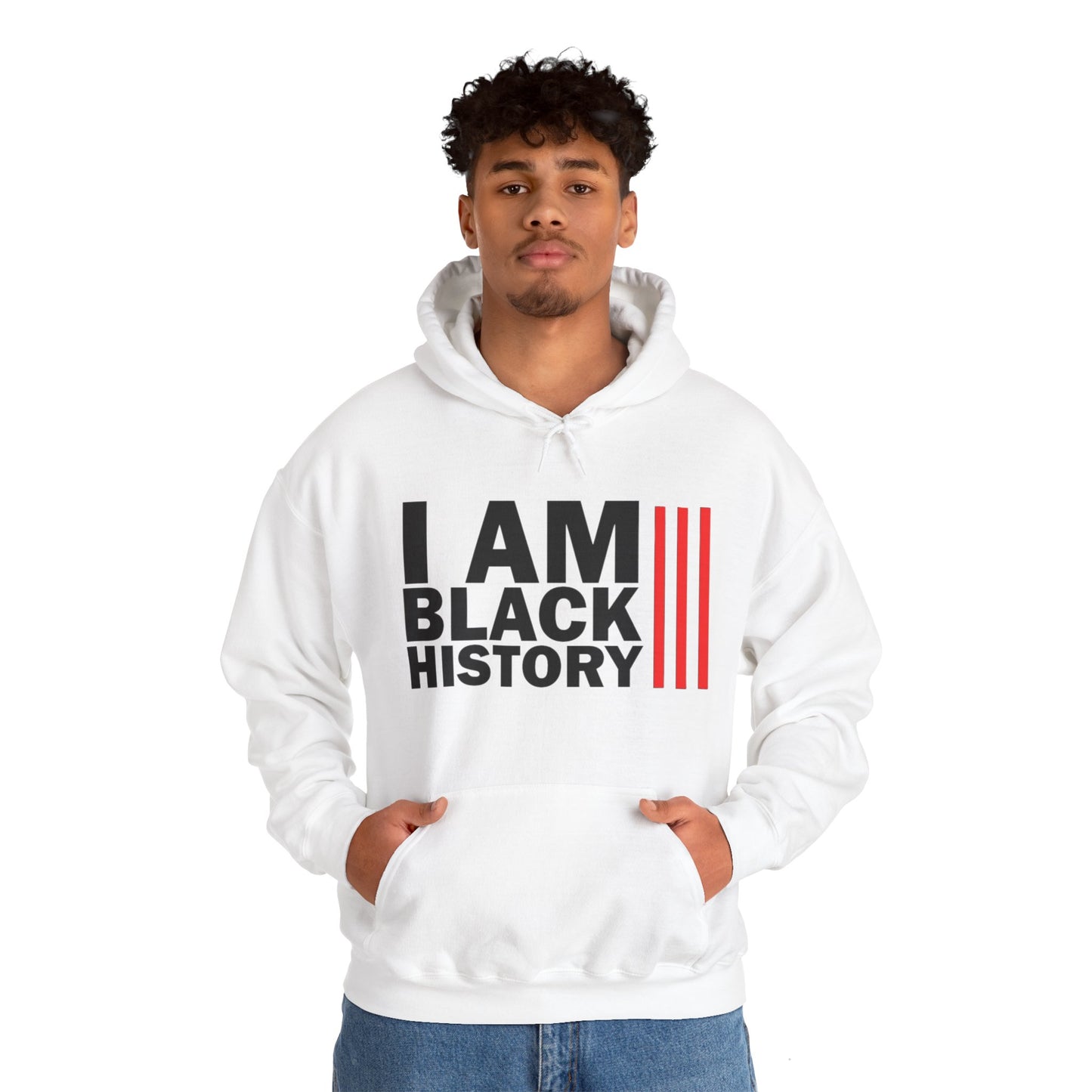 Chefao I Am Black History I, Unisex Heavy Blend Hooded Sweatshirt