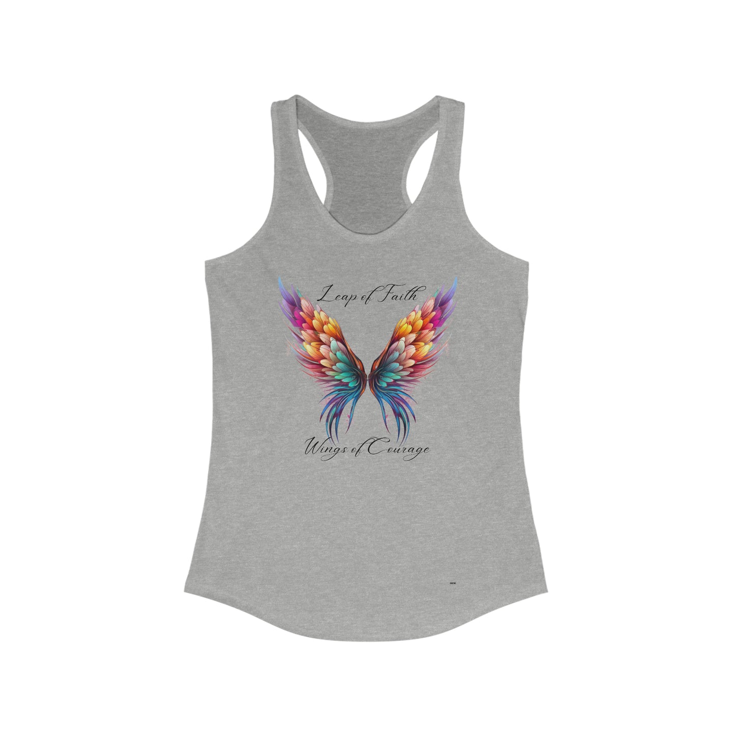 Leap of Faith, Wings of Courage, Women's Racerback Tank