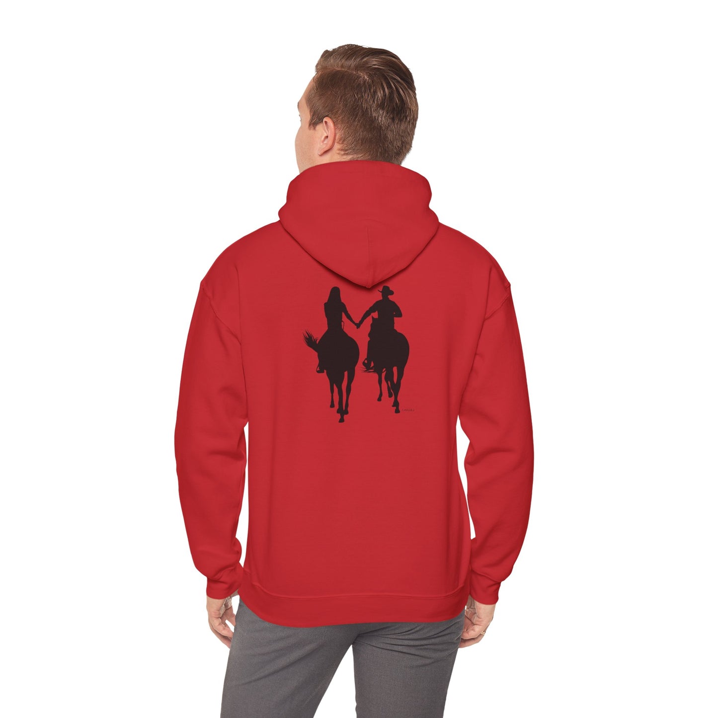 Chefao Cowboy and Cowgirl I, Unisex Heavy Blend Hooded Sweatshirt