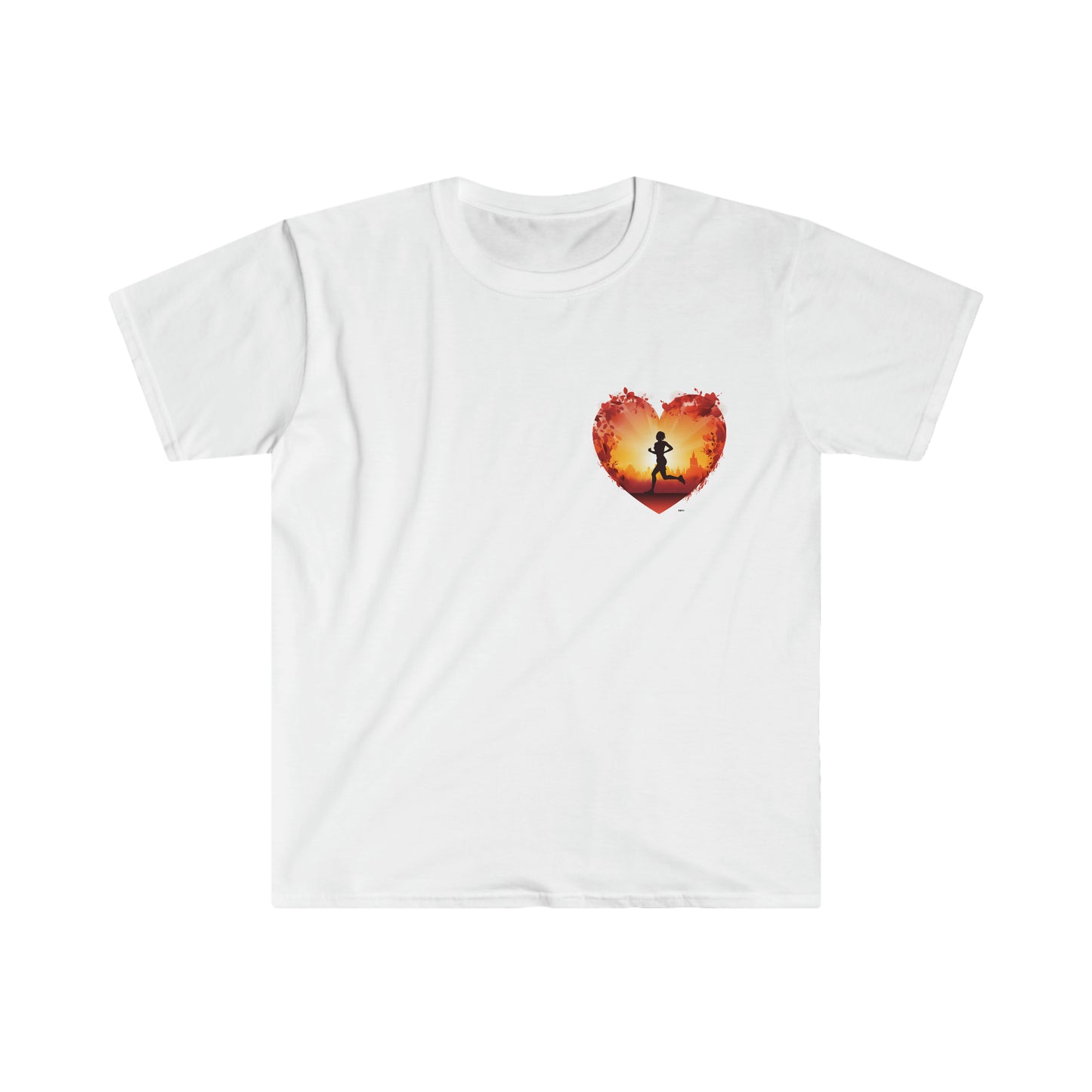 Runner at Heart, Unisex Softstyle T-Shirt