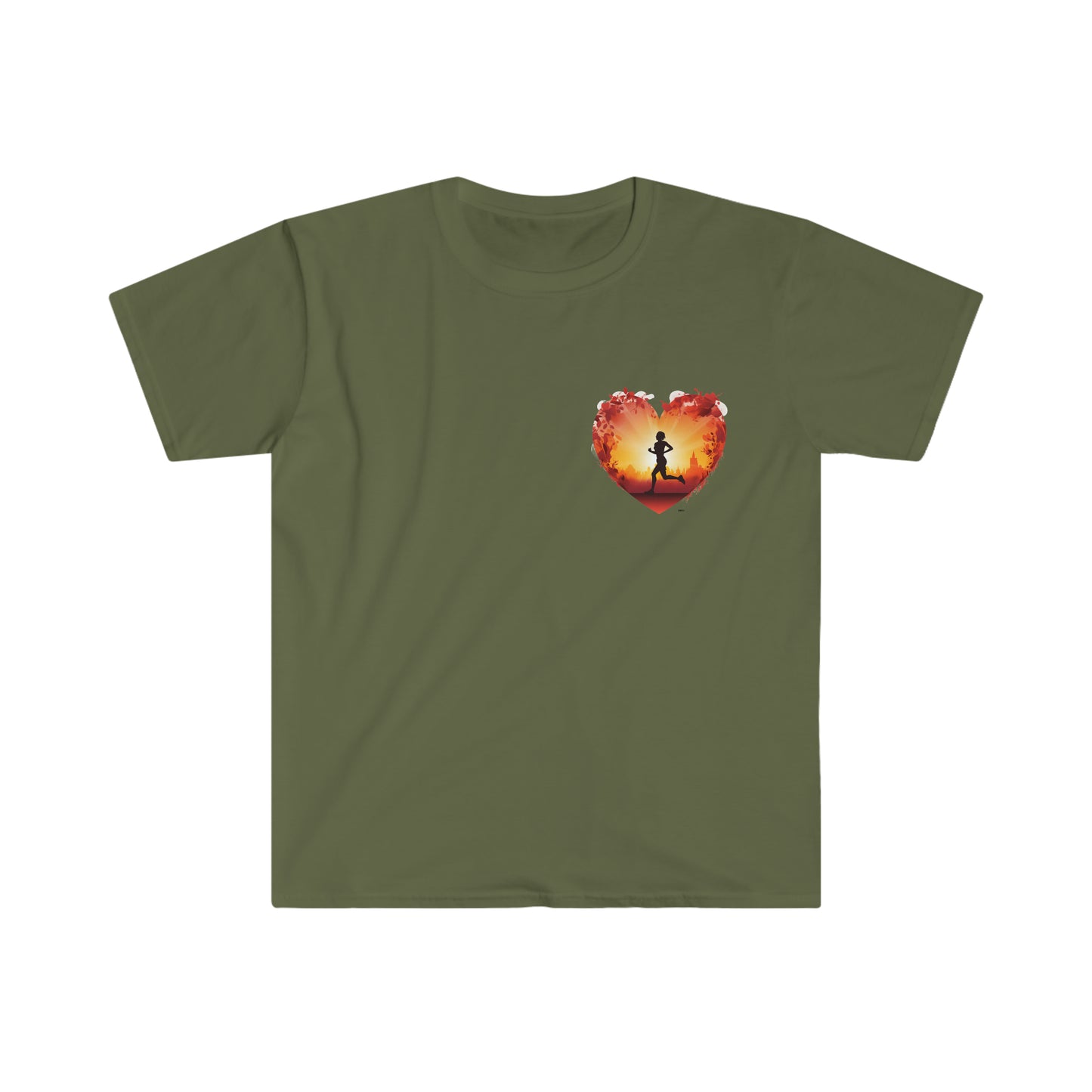 Runner at Heart, Unisex Softstyle T-Shirt