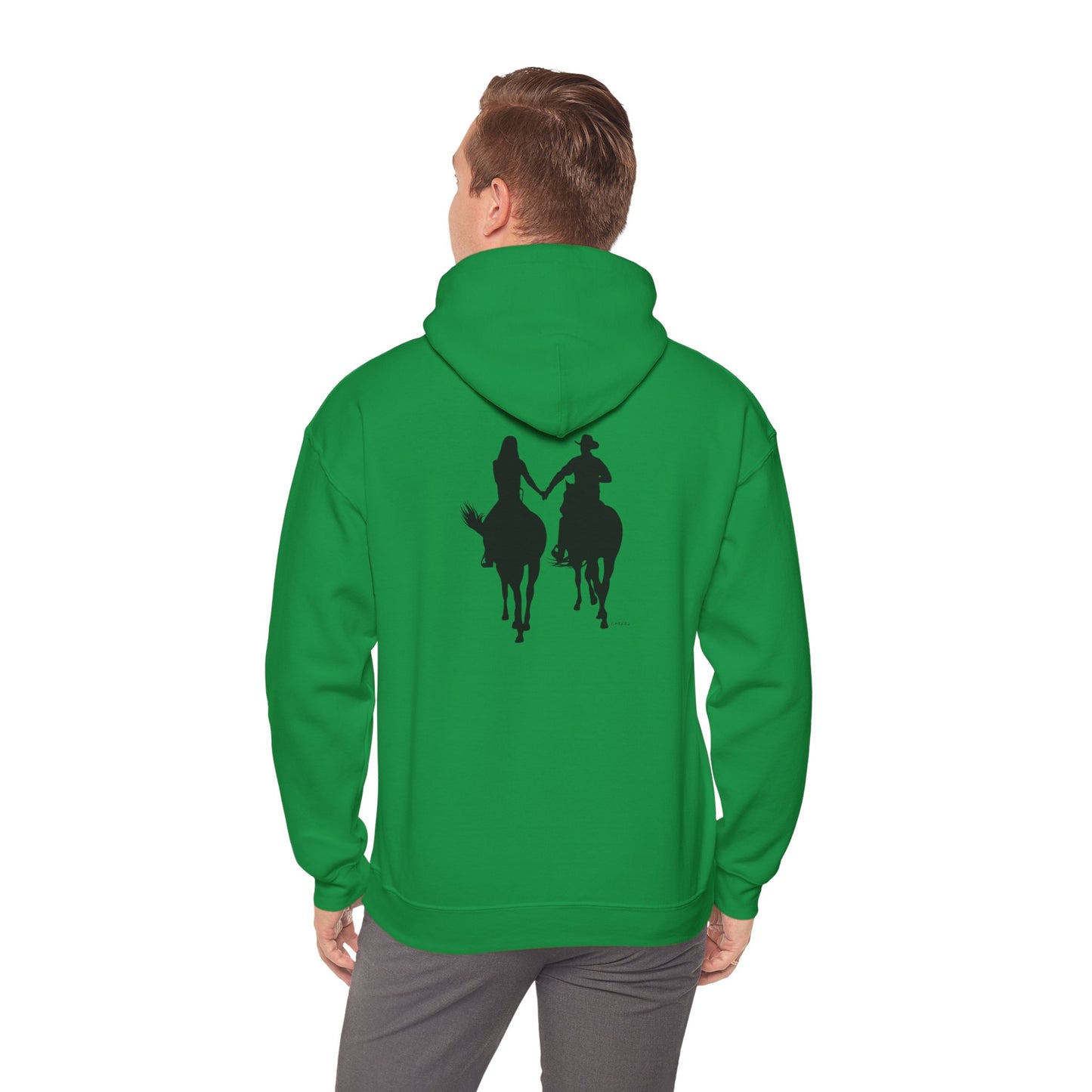 Chefao Cowboy and Cowgirl I, Unisex Heavy Blend Hooded Sweatshirt