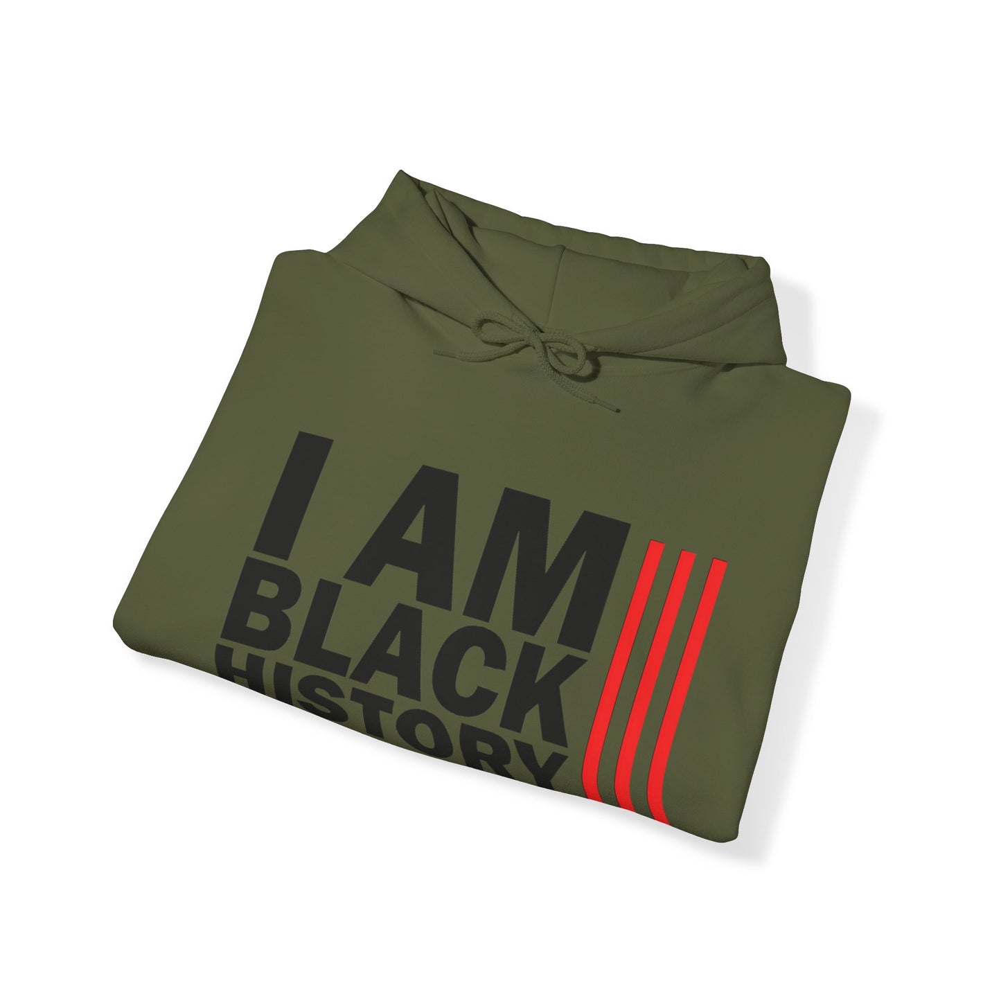 Chefao I Am Black History I, Unisex Heavy Blend Hooded Sweatshirt