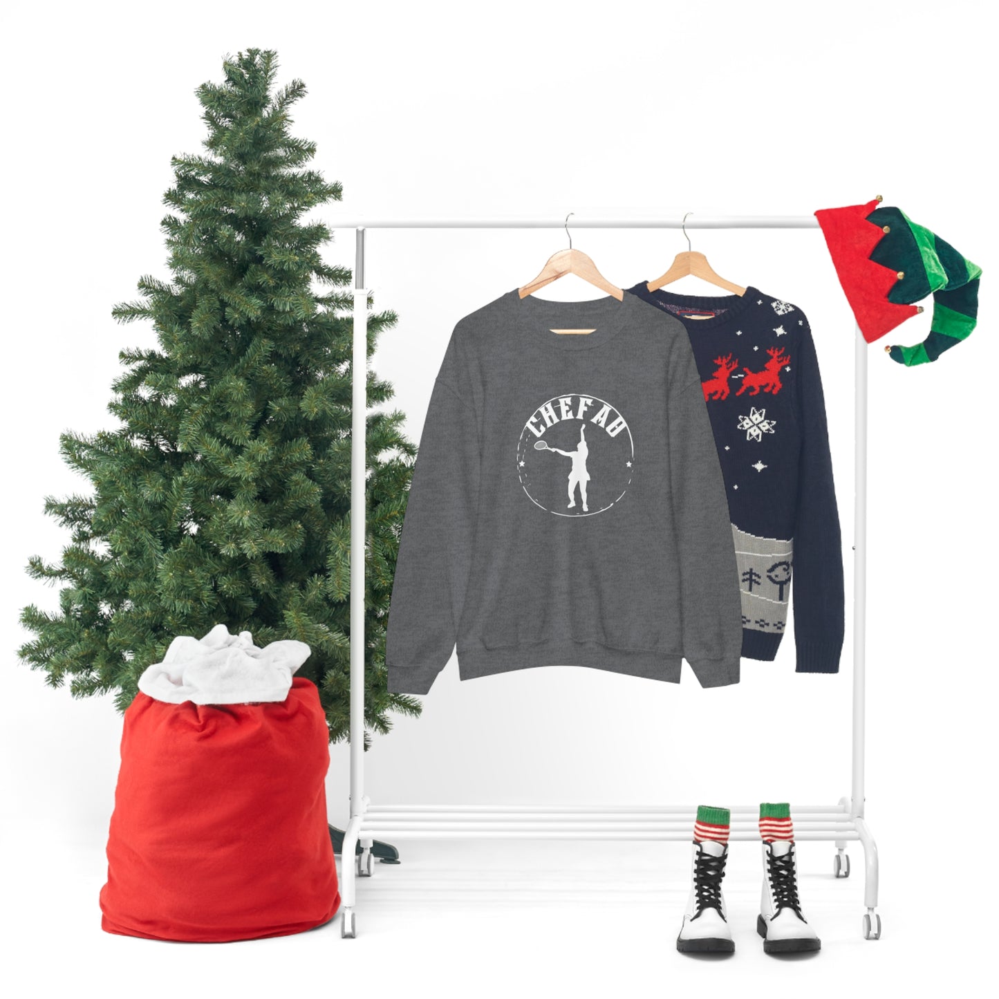 Chefao Tennis I, Unisex Heavy Blend Crewneck Sweatshirt