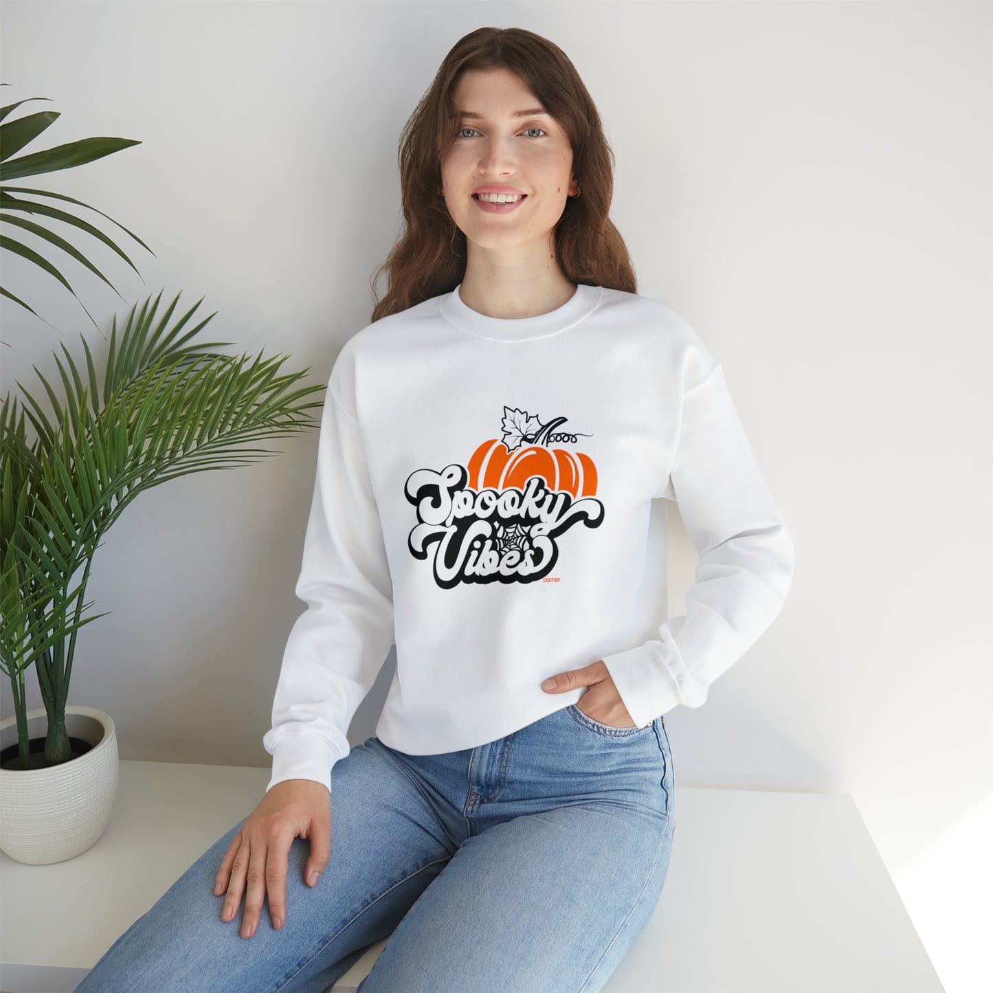 Spooky Vibes, Unisex Heavy Blend Crewneck Sweatshirt