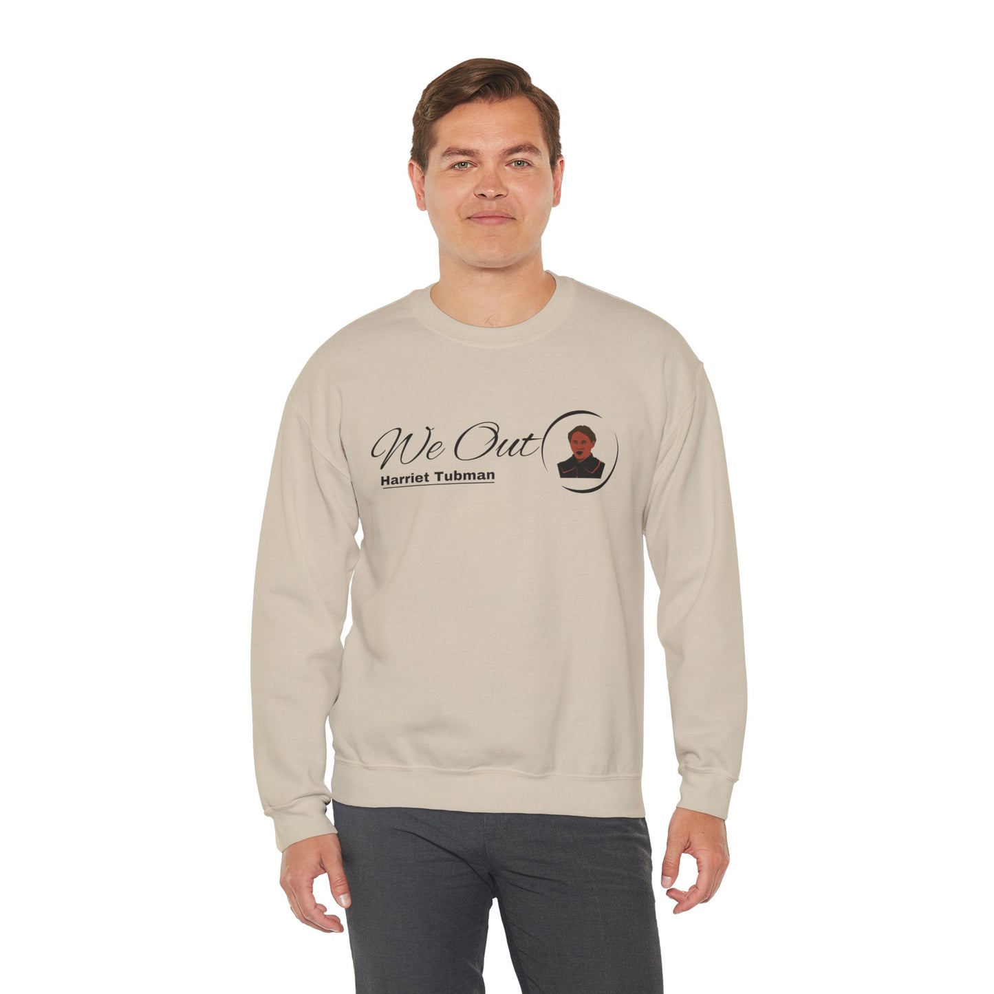 Harriet Tubman "We Out", Unisex Heavy Blend™ Crewneck Sweatshirt