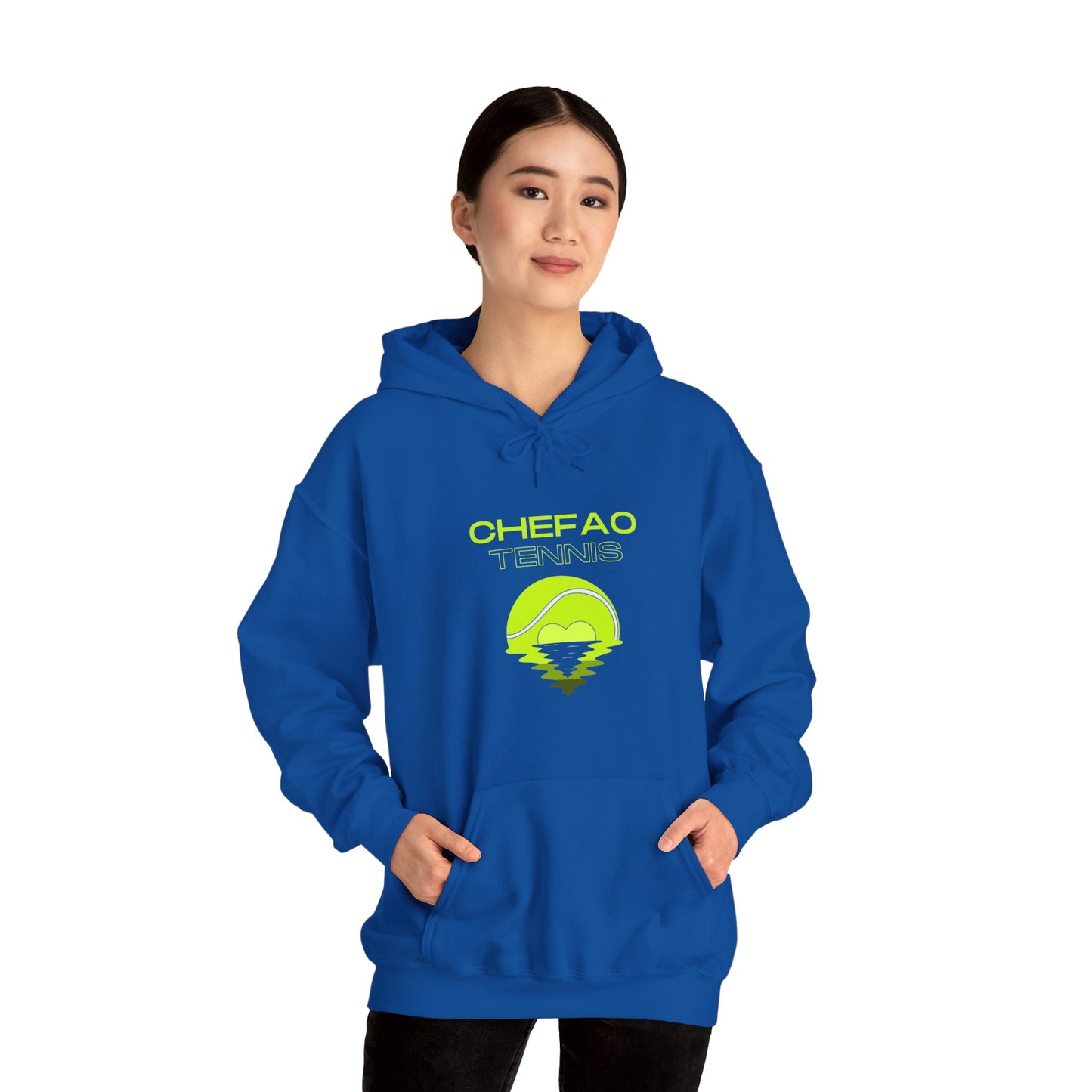Chefao Tennis X, Unisex Heavy Blend Hooded Sweatshirt