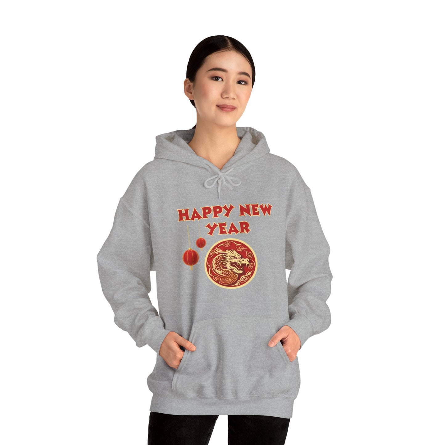 Year of the Dragon 2024, Unisex Heavy Blend Hooded Sweatshirt