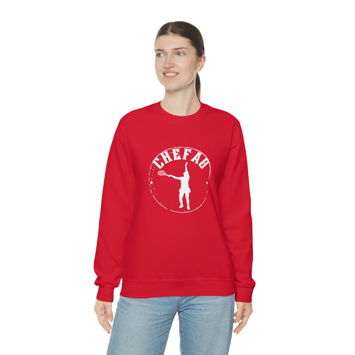 Chefao Tennis I, Unisex Heavy Blend Crewneck Sweatshirt
