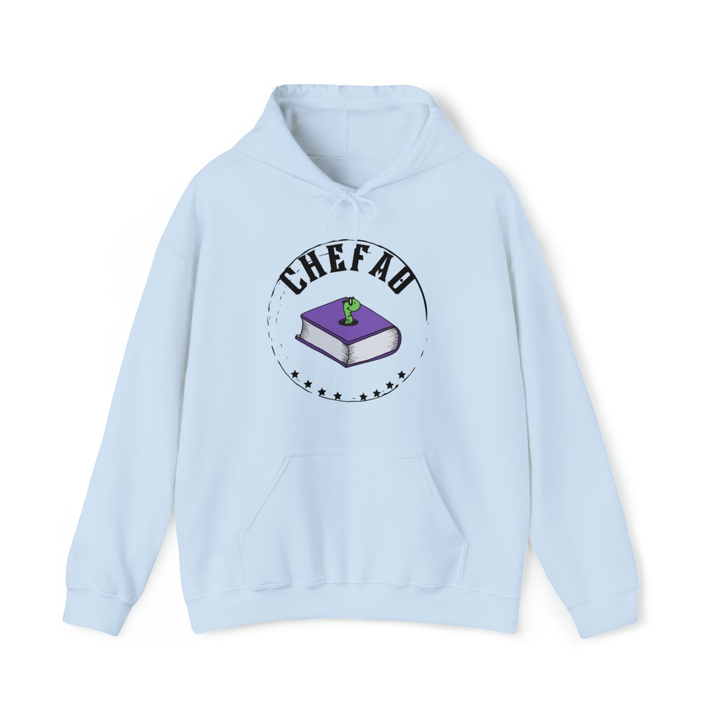 Chefao Bookworm I, Unisex Heavy Blend Hooded Sweatshirt
