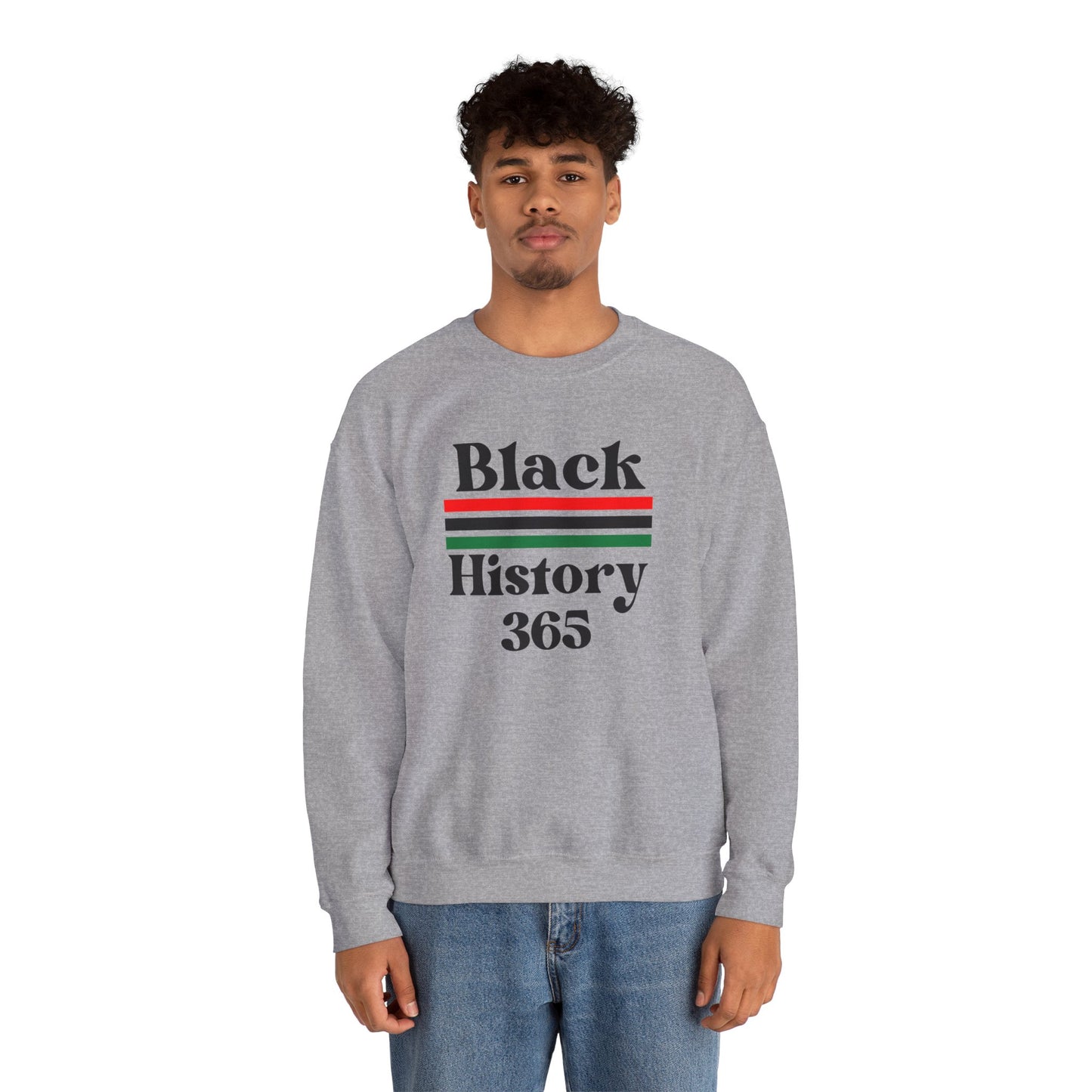 Chefao Black History 365, Unisex Heavy Blend™ Crewneck Sweatshirt