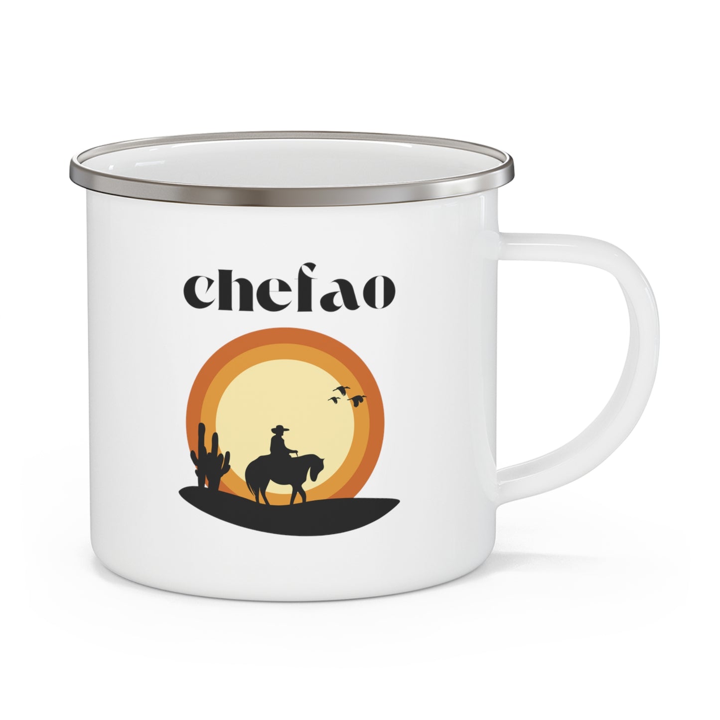 Chefao Cowboy VI, Enamel Camping Mug