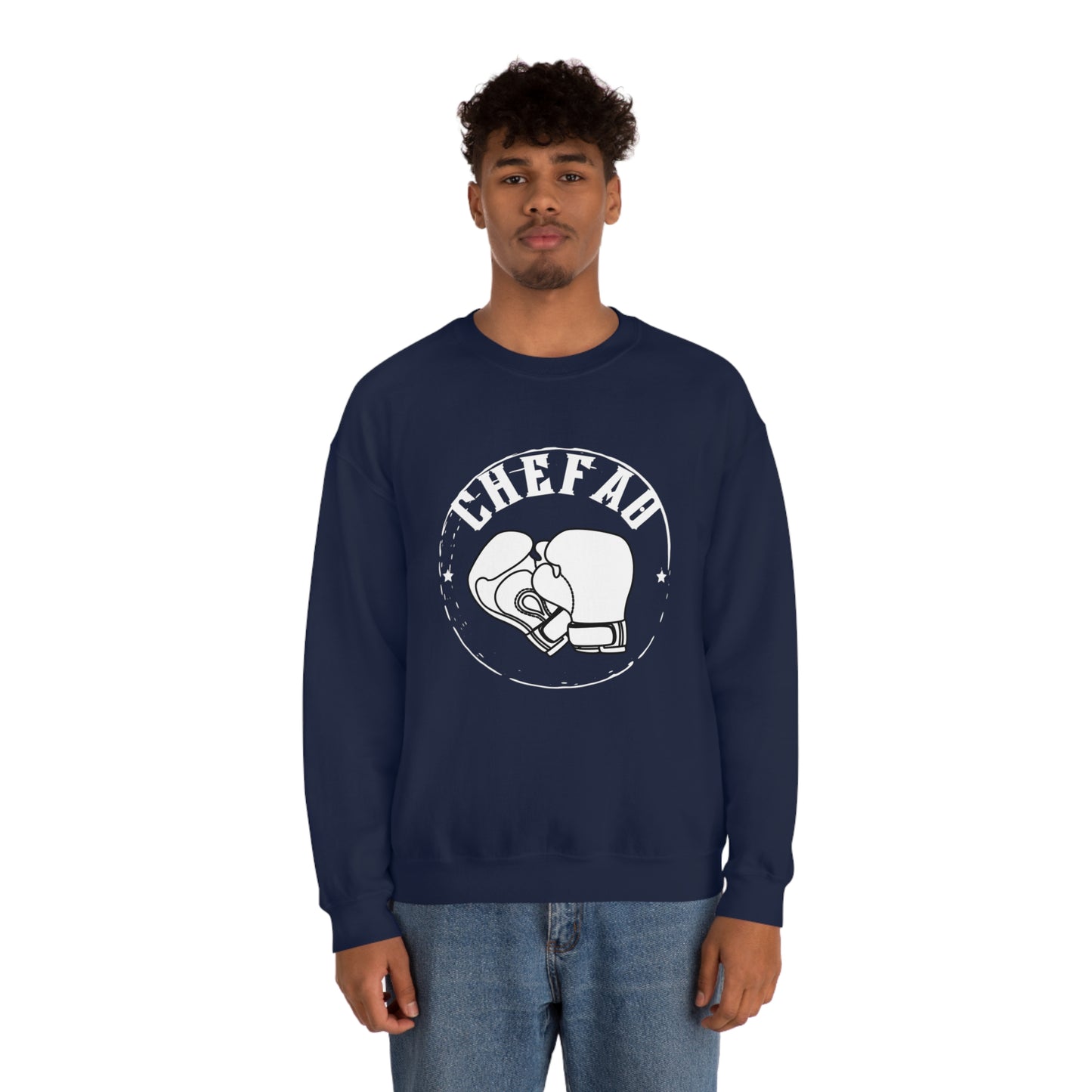 Chefao Boxing I, Unisex Heavy Blend Crewneck Sweatshirt