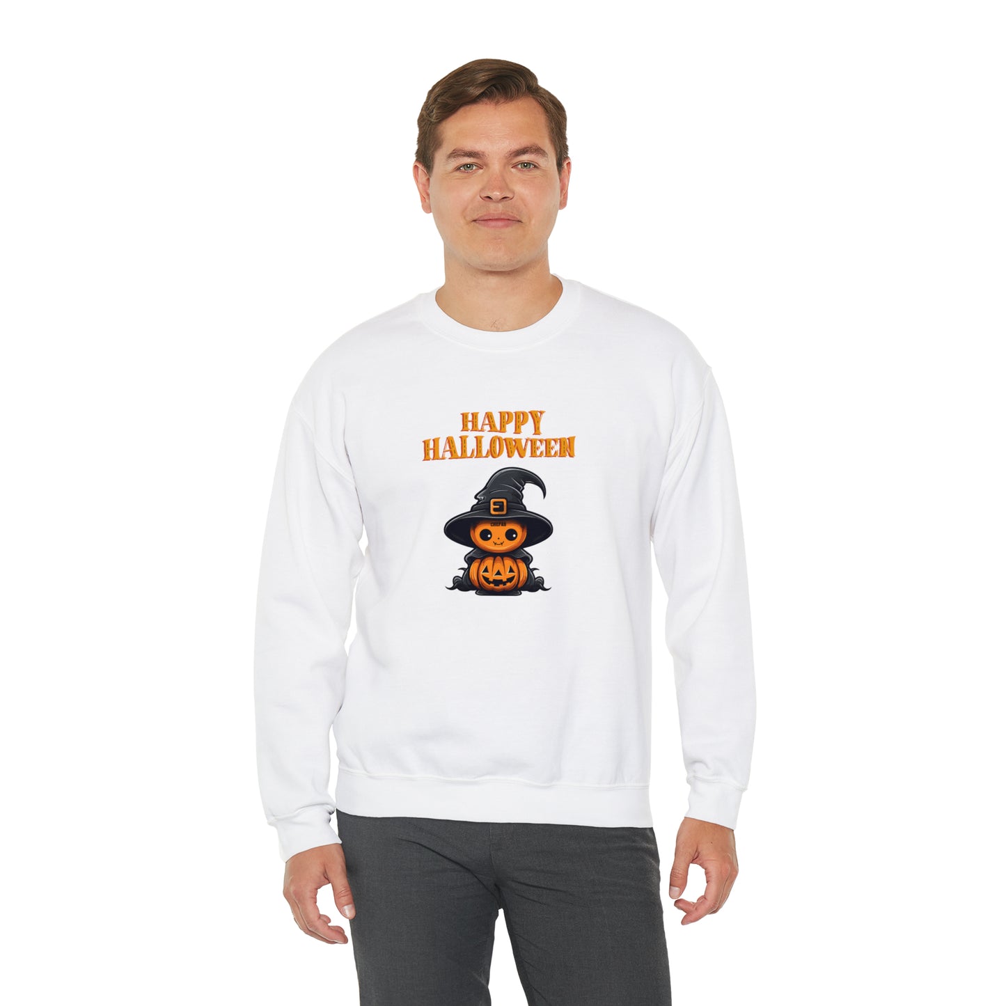 Happy Halloween, Unisex Heavy Blend Crewneck Sweatshirt