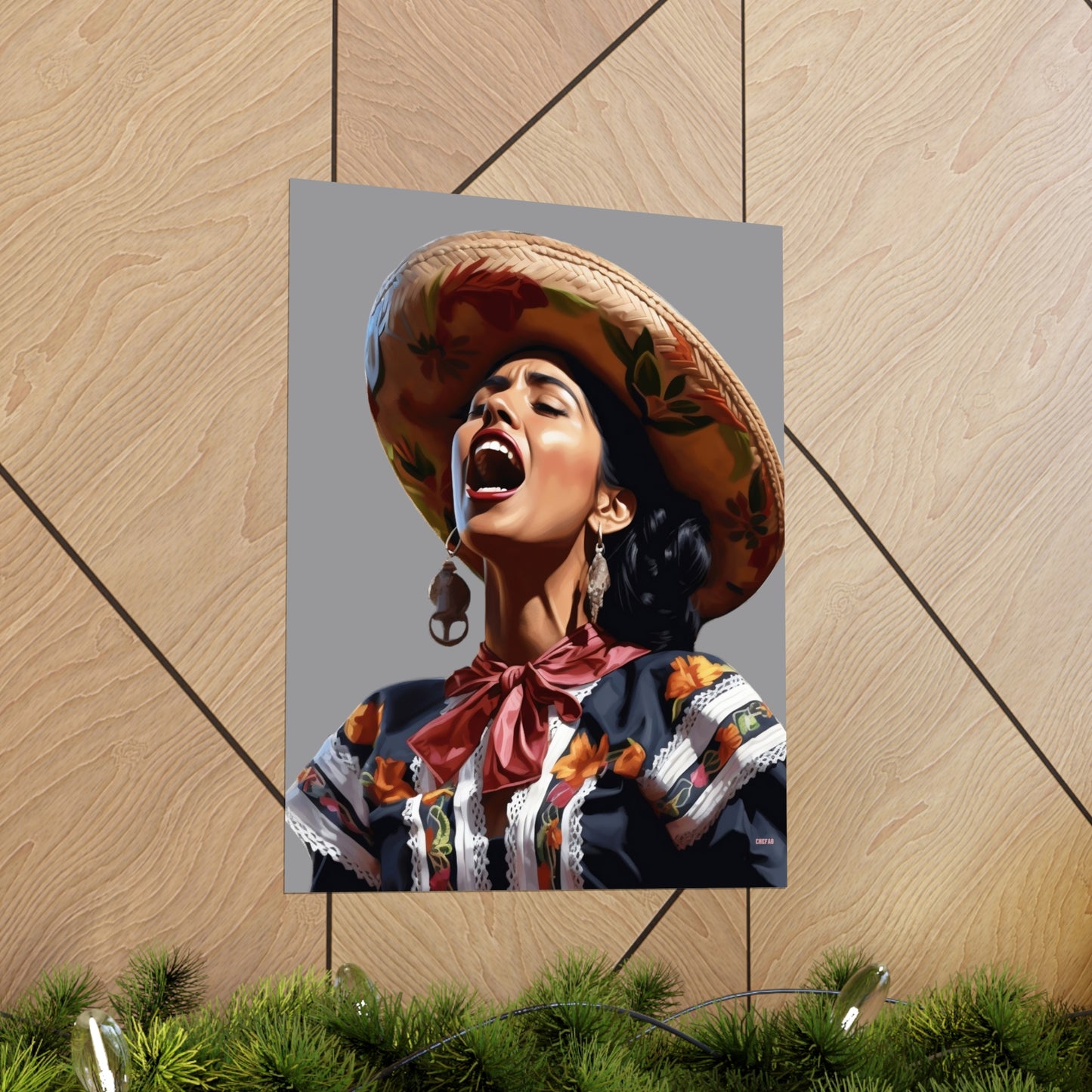Mariachi Woman, Premium Matte Vertical Posters