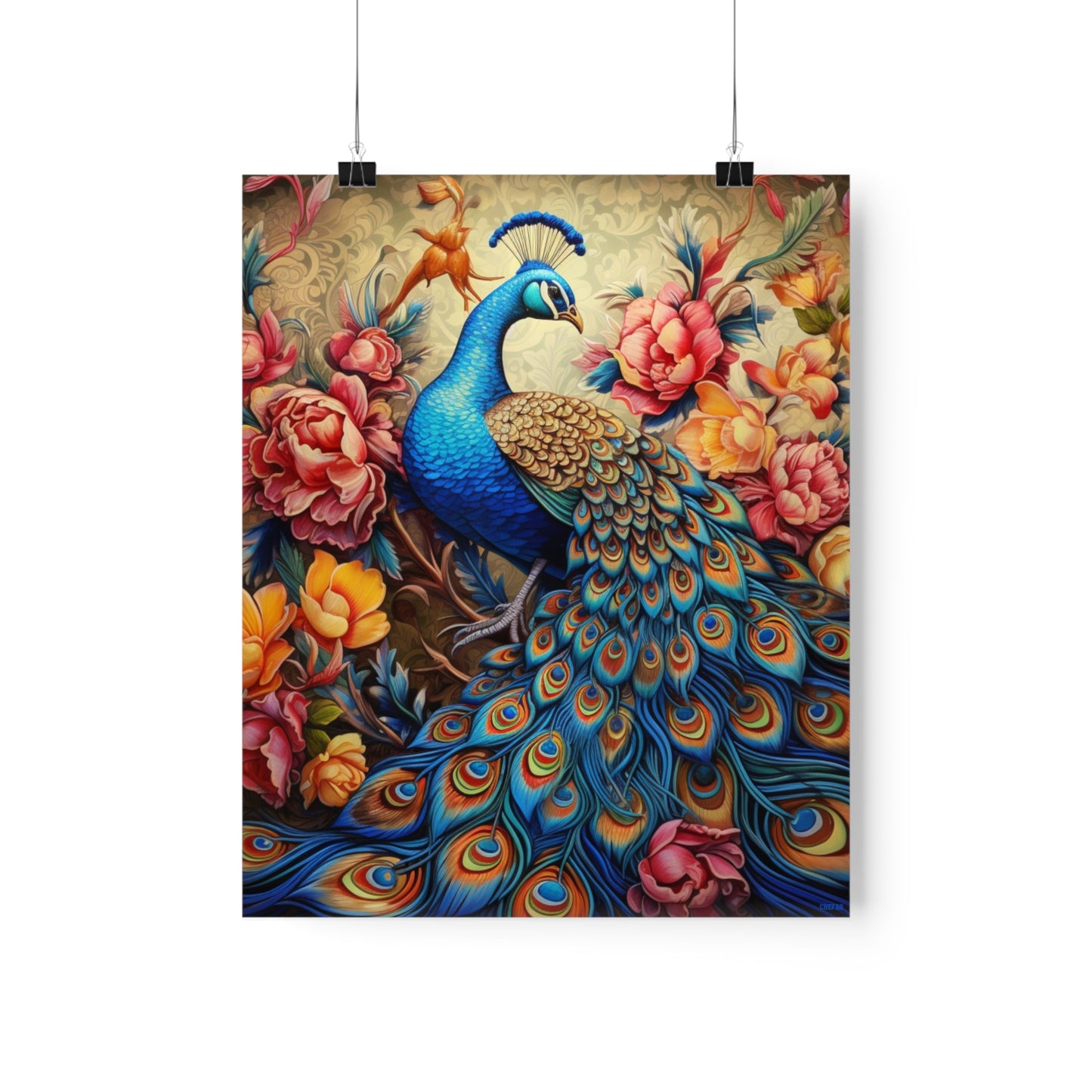 Peacock, Premium Matte Vertical Posters