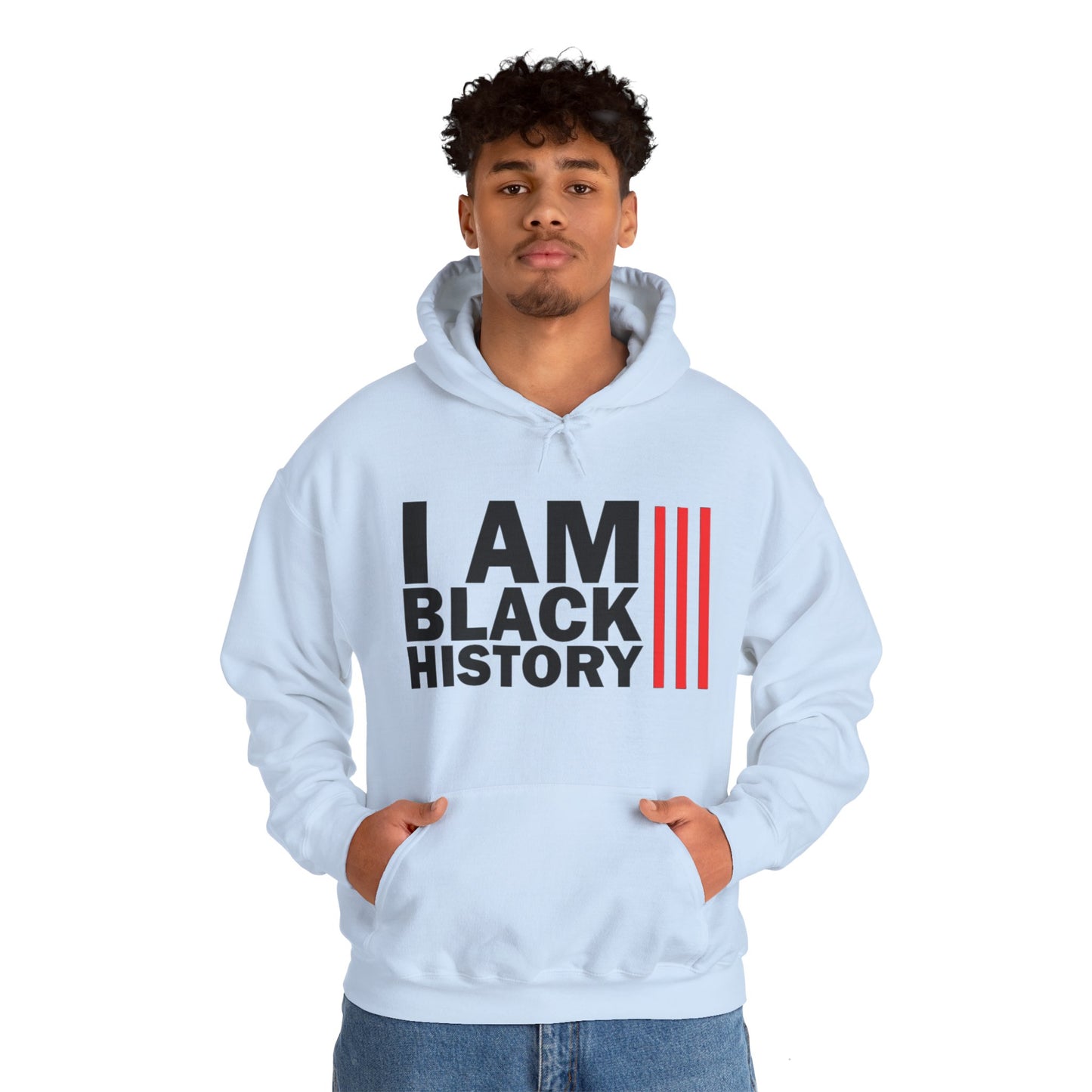 Chefao I Am Black History I, Unisex Heavy Blend Hooded Sweatshirt
