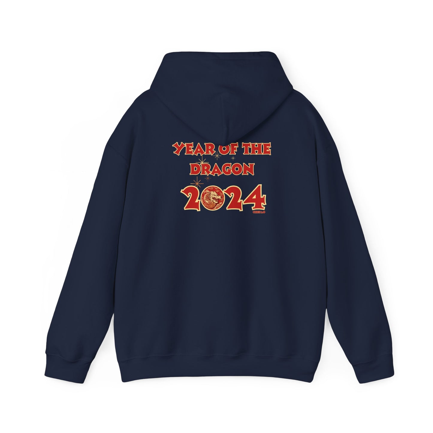 Year of the Dragon 2024, Unisex Heavy Blend Hooded Sweatshirt